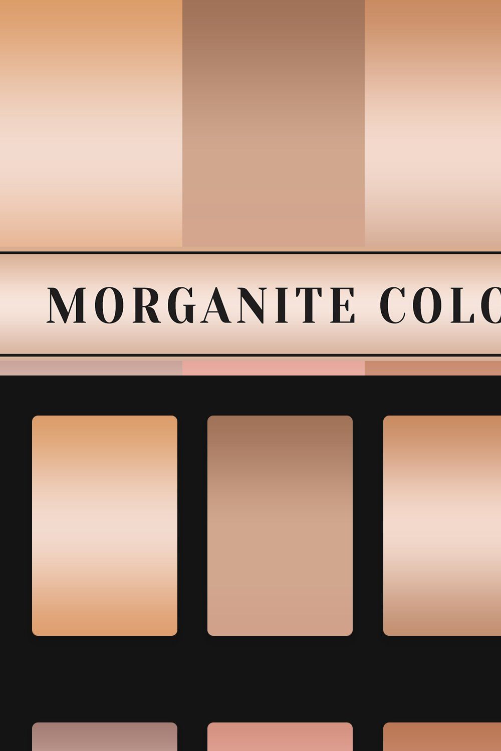 Morganite Color Gradients pinterest preview image.