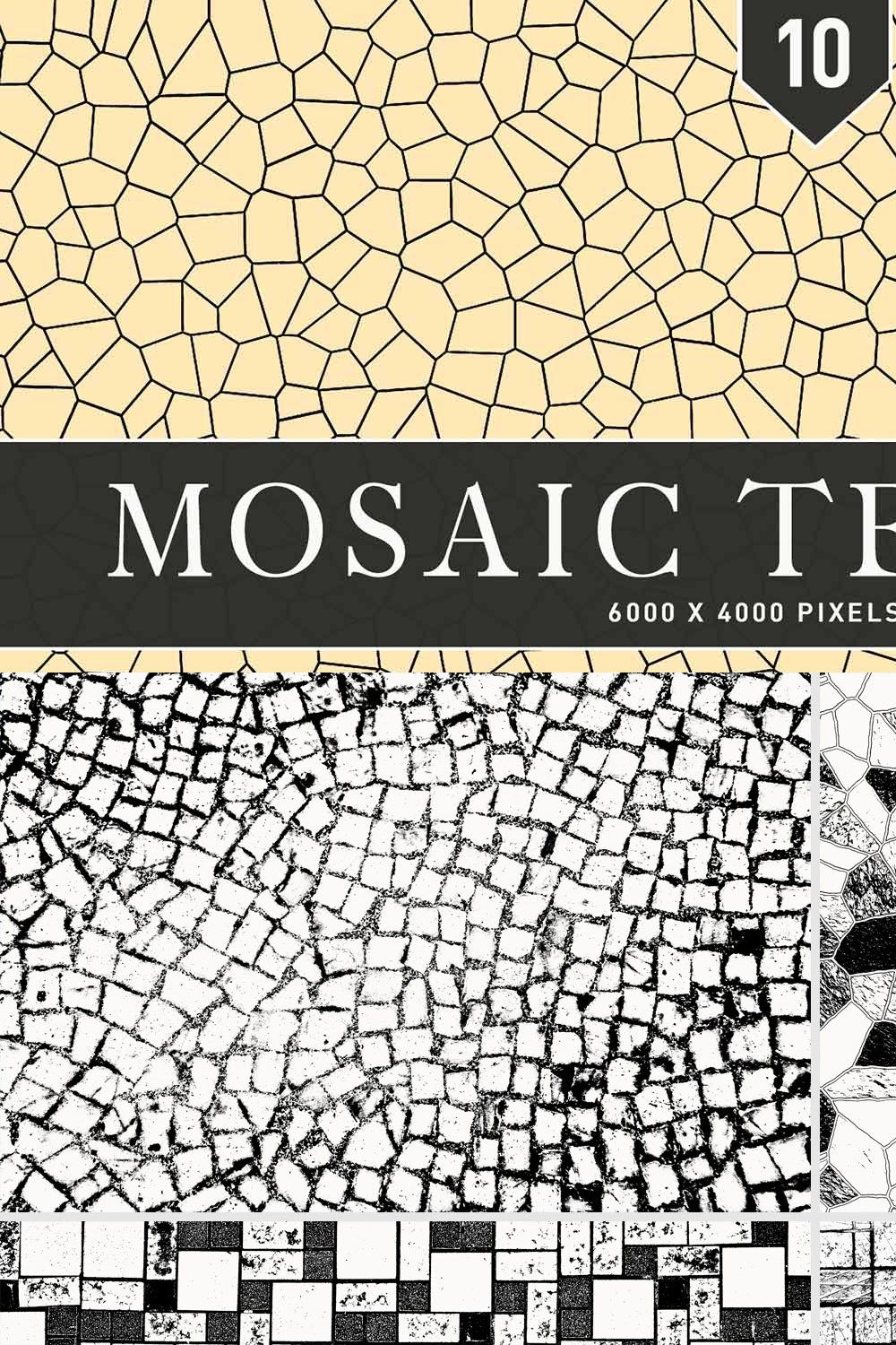 Mosaic Textures pinterest preview image.