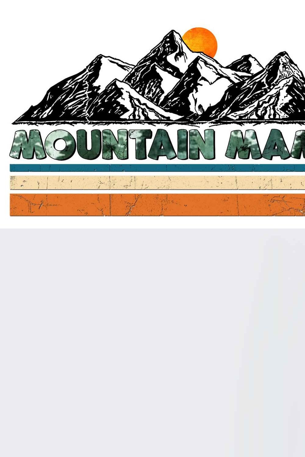Mountain Mama Sunset Sublimation pinterest preview image.