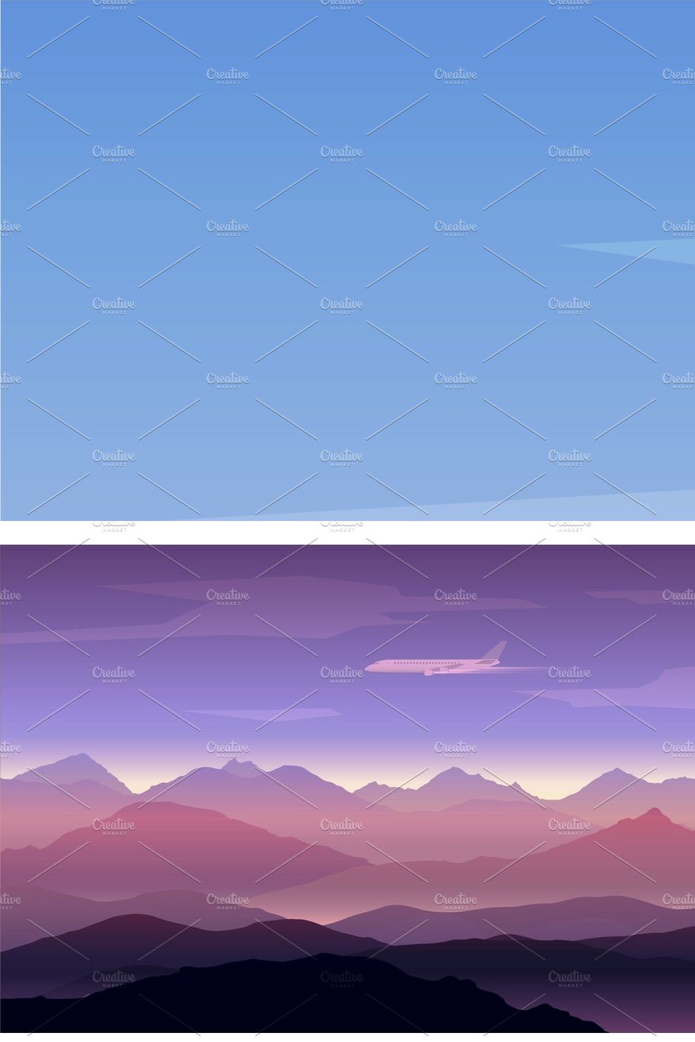 Mountains background set pinterest preview image.