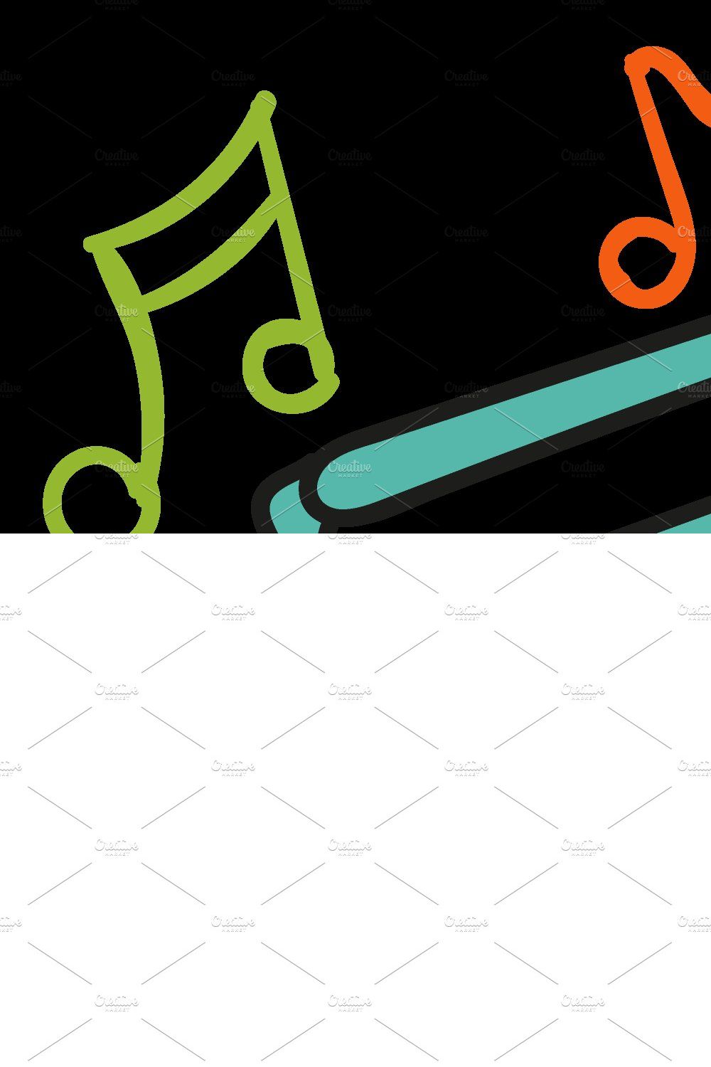 MUSIC- big set   (vector) pinterest preview image.