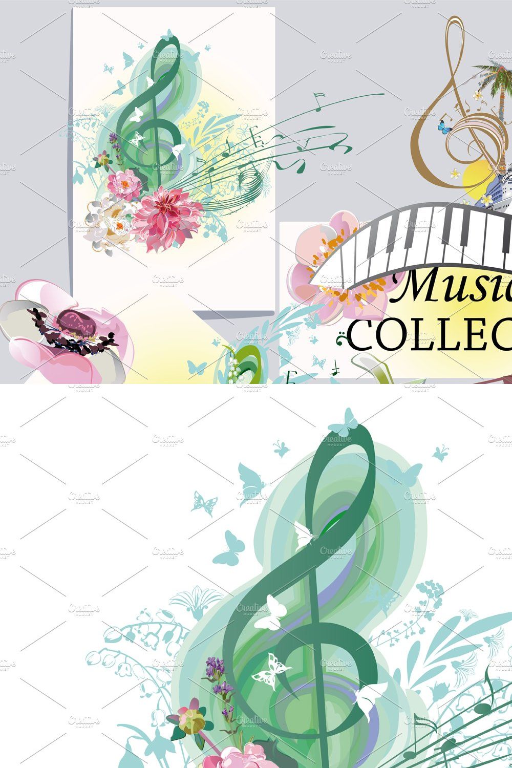 Musical collection. pinterest preview image.