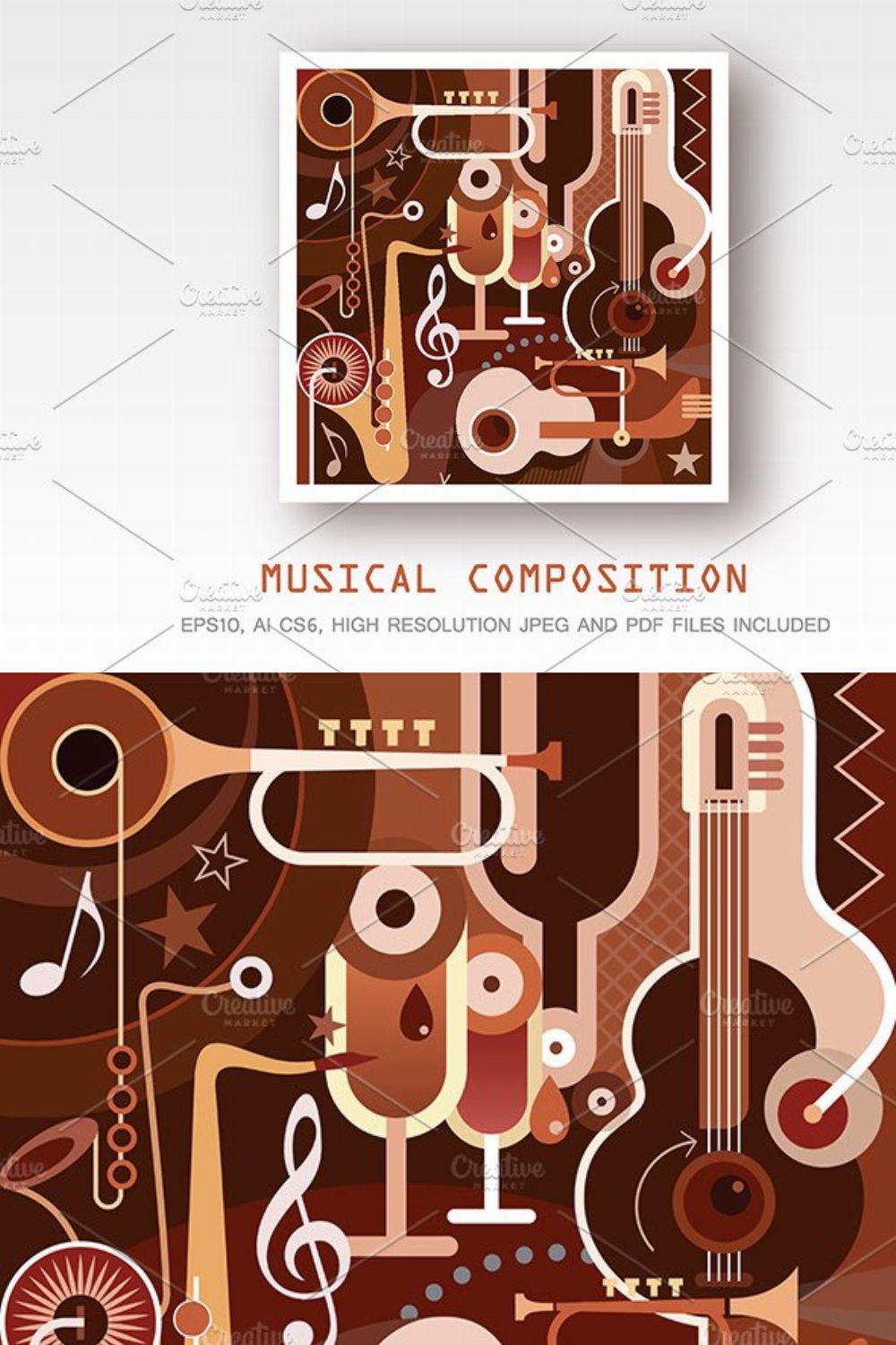 Musical Composition pinterest preview image.