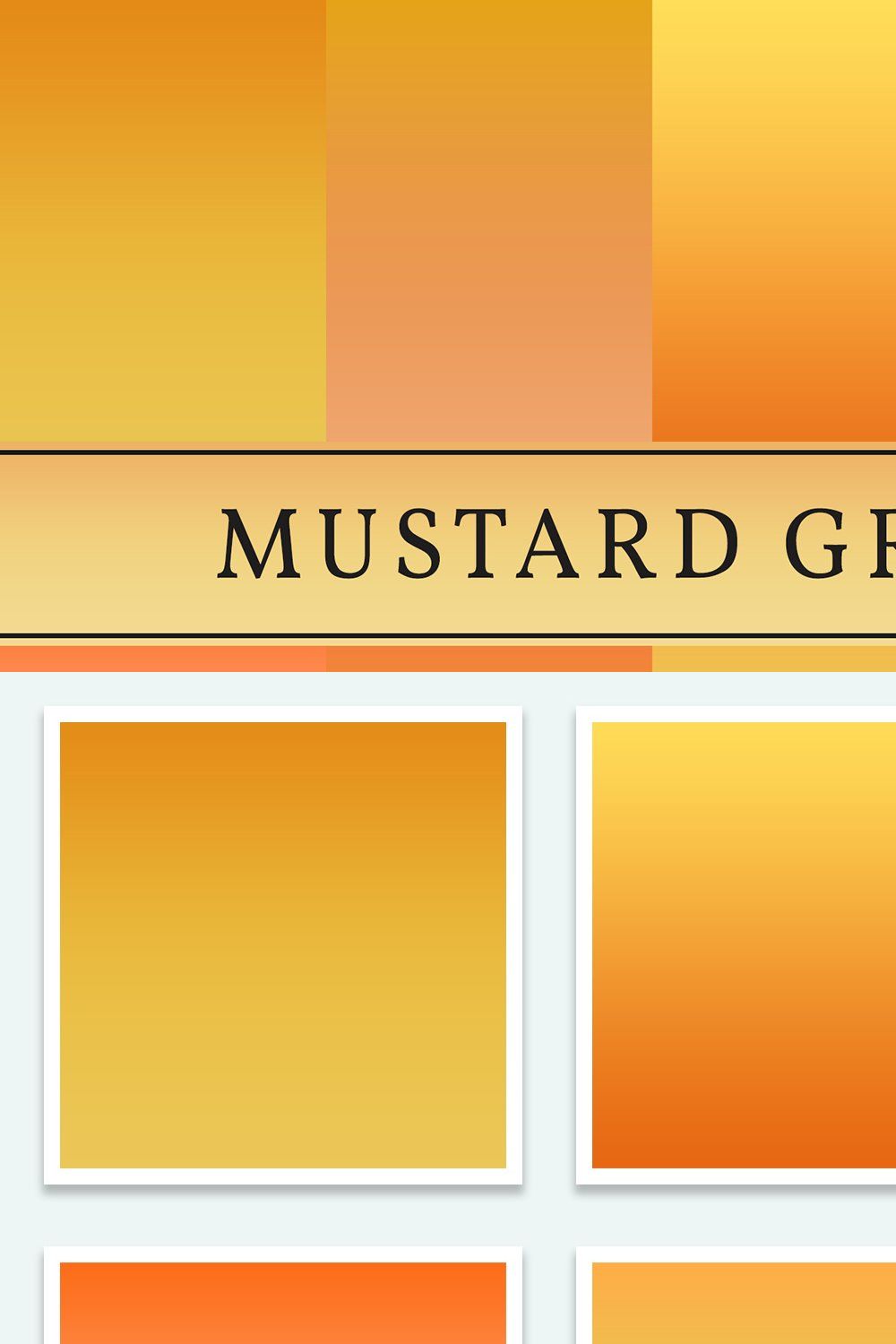 Mustard Gradients pinterest preview image.