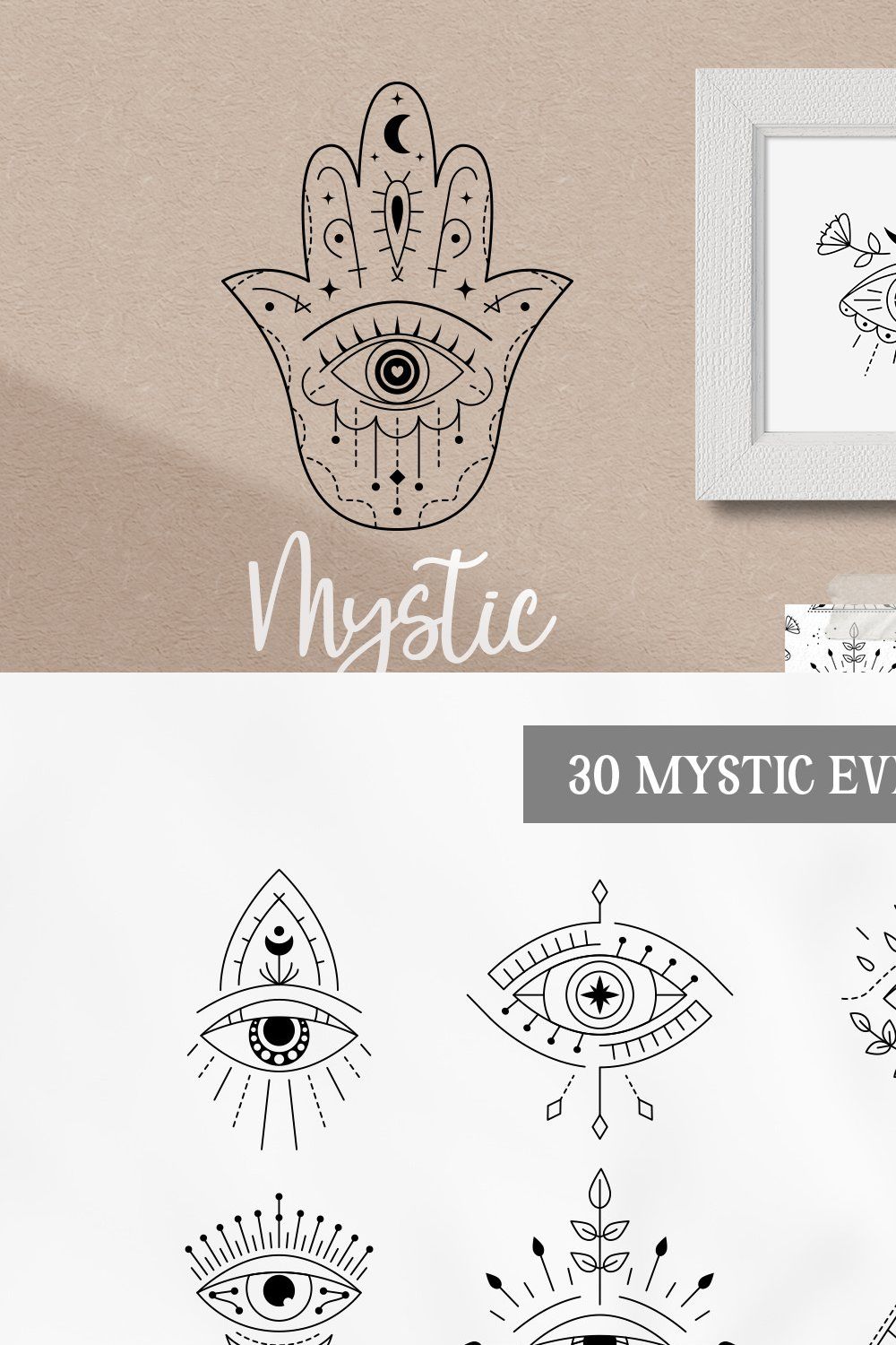 Mystic Evil Eye pinterest preview image.