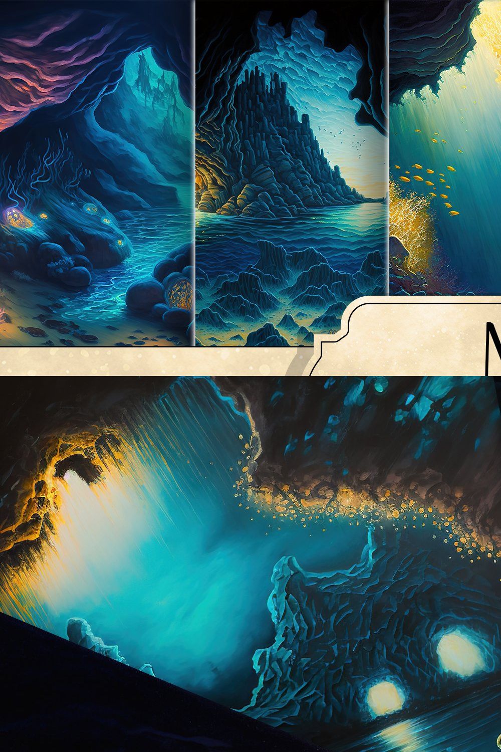 Mystic Sea Cave pinterest preview image.
