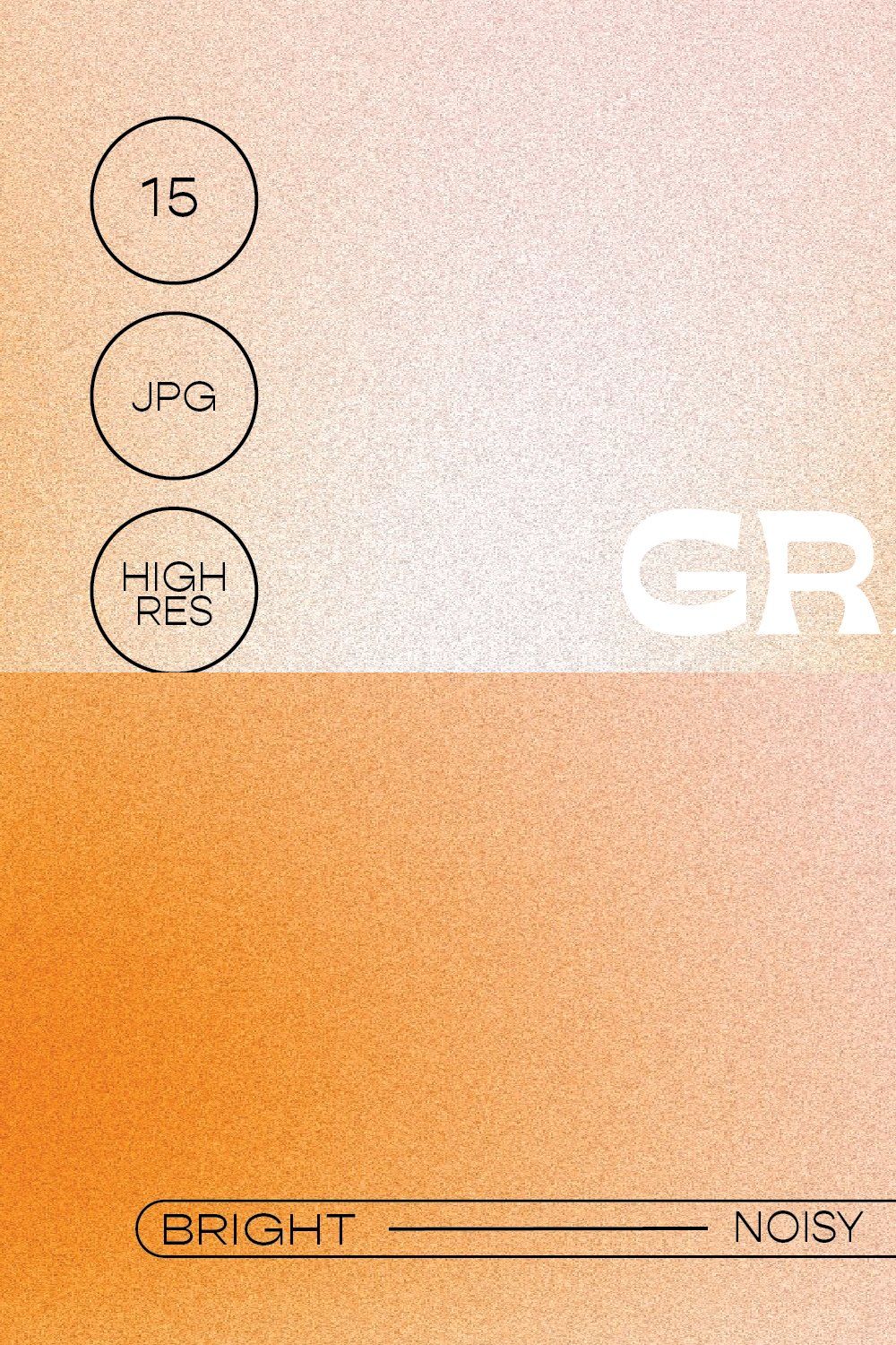 Noisy Gradient | Creamsicle pinterest preview image.