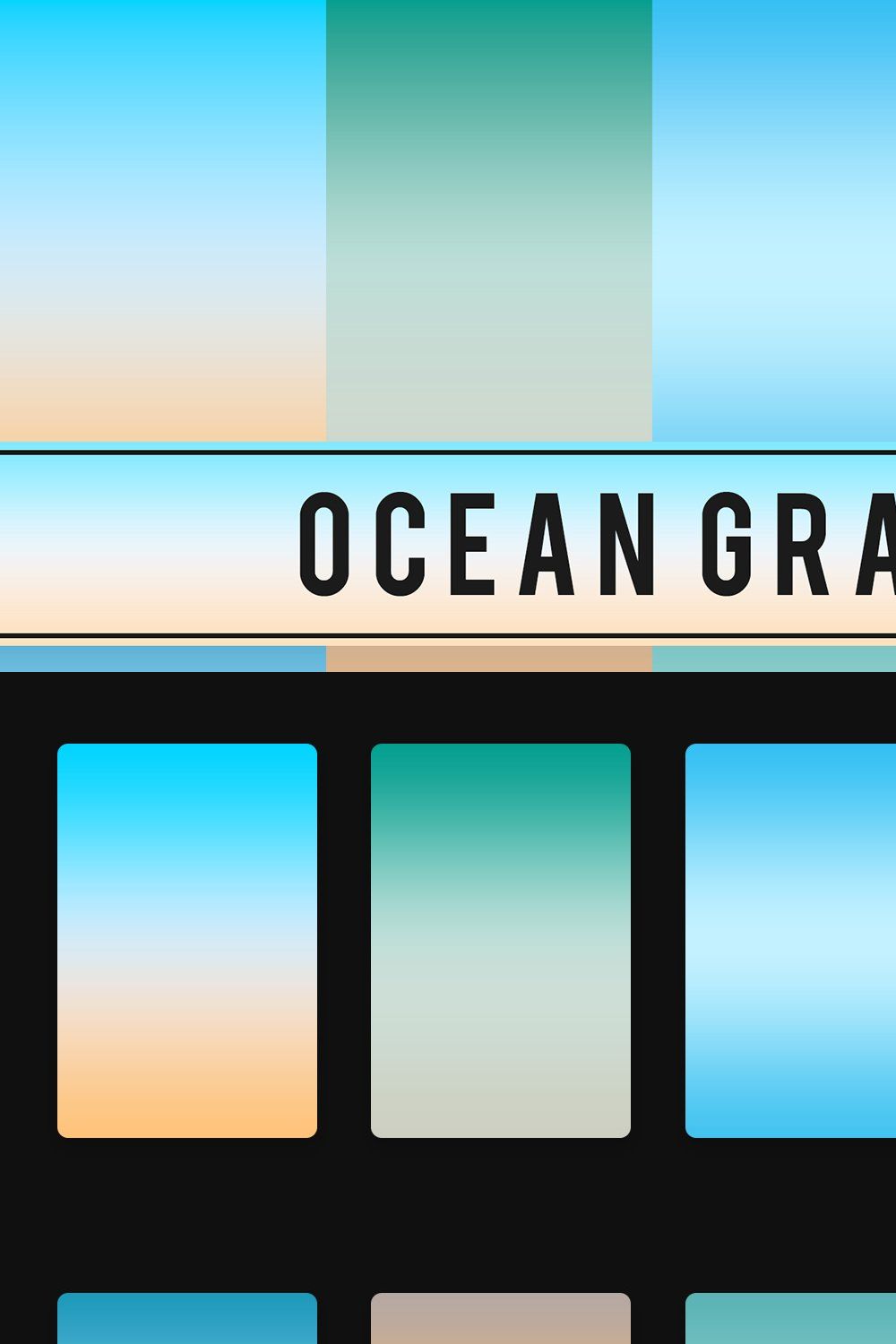 Ocean Gradients pinterest preview image.