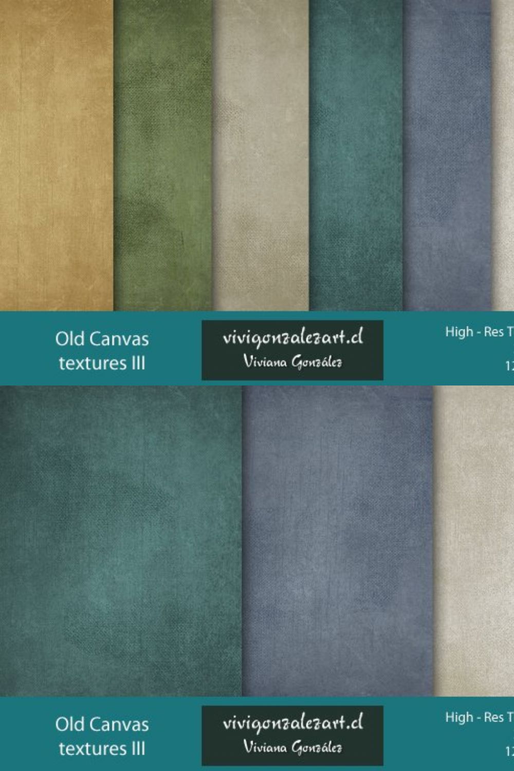 Old Canvas Textures III pinterest preview image.