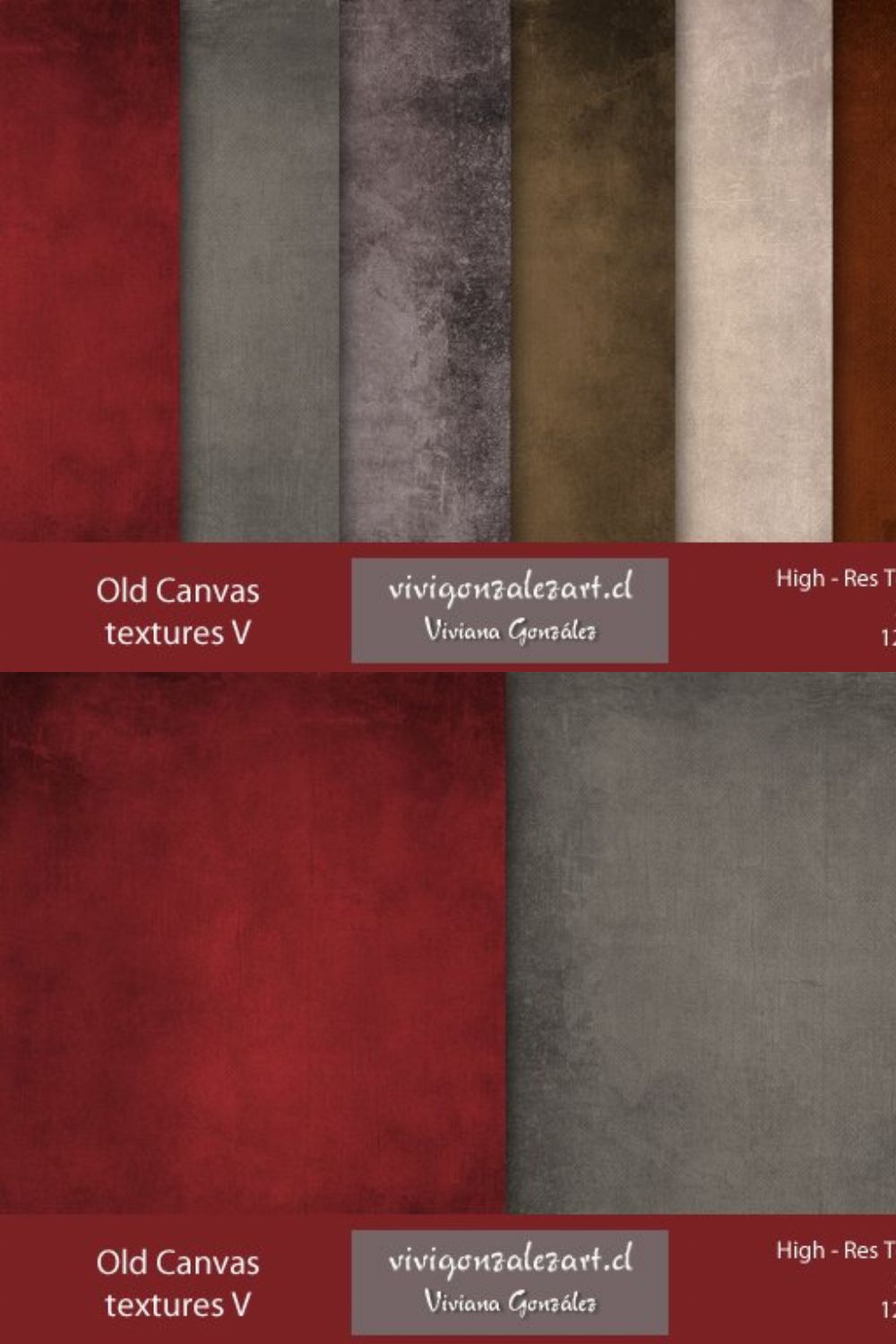 Old Canvas Textures V pinterest preview image.