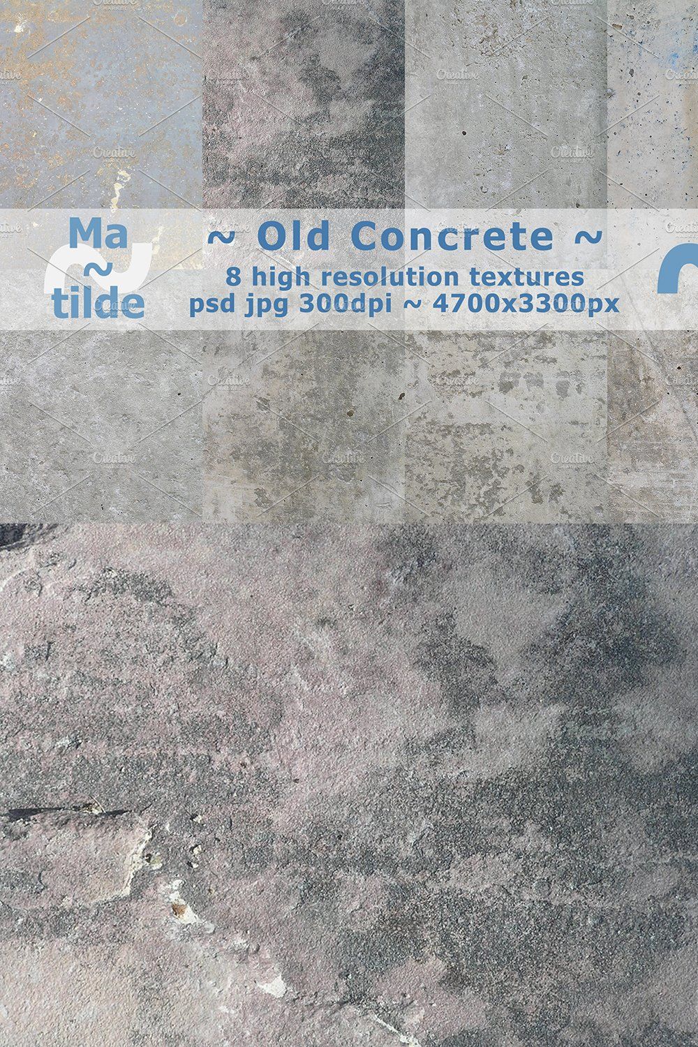 Old Concrete pinterest preview image.
