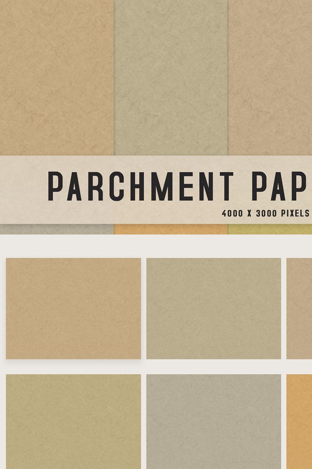 Parchment Paper Textures pinterest preview image.