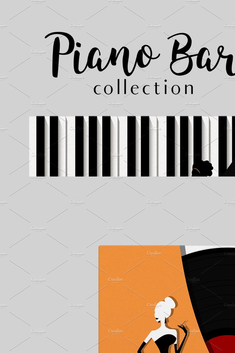 Piano Bar Collection pinterest preview image.