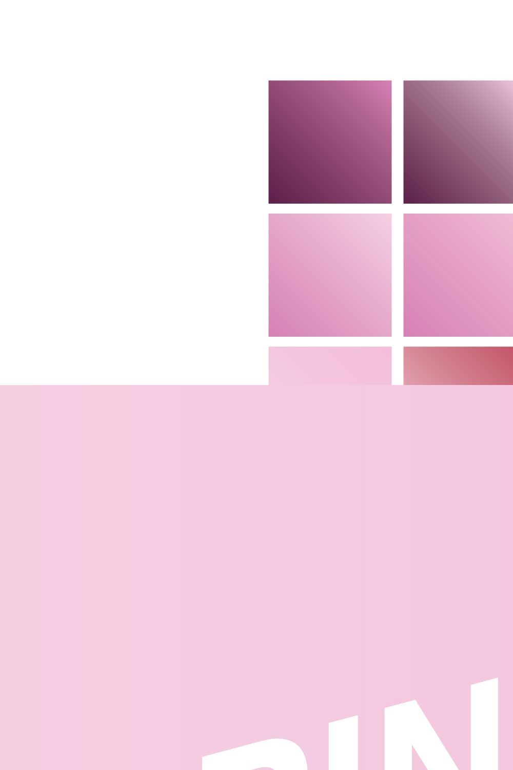 Pinkish Gradients pinterest preview image.