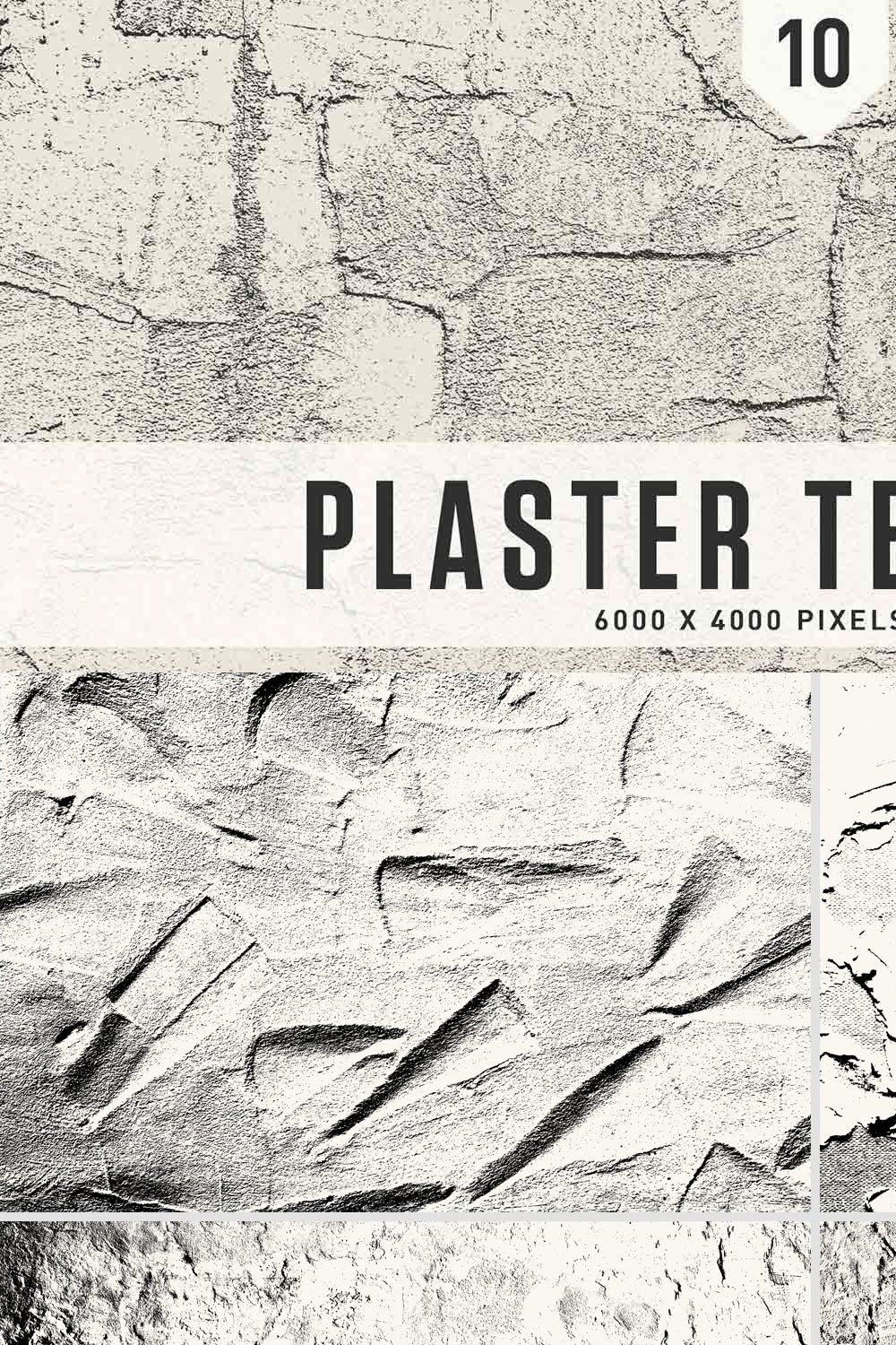 Plaster Textures pinterest preview image.