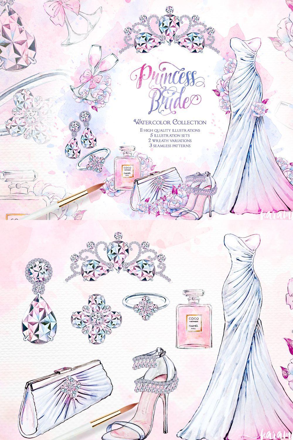 Princess Bride Wedding Collection pinterest preview image.