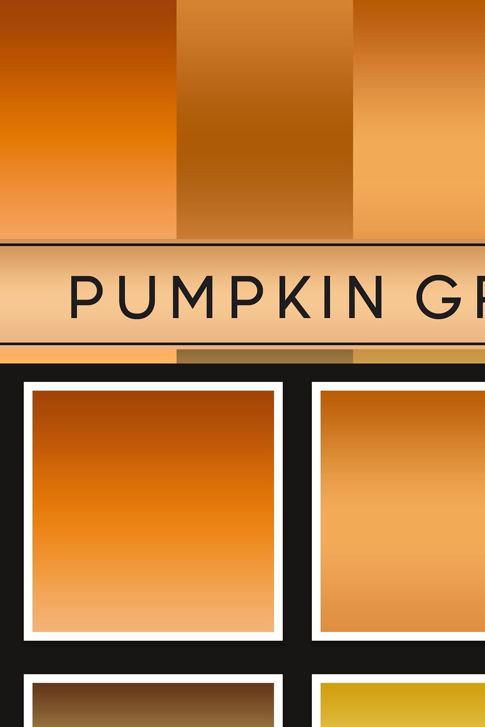 Pumpkin Gradients pinterest preview image.