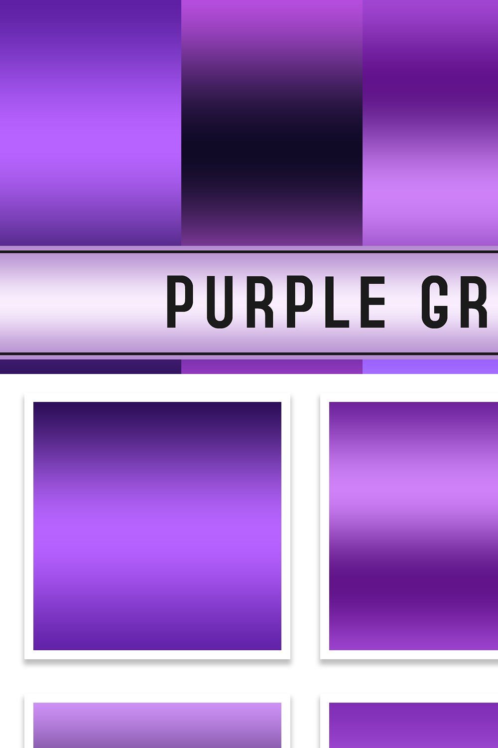 Purple Gradients pinterest preview image.