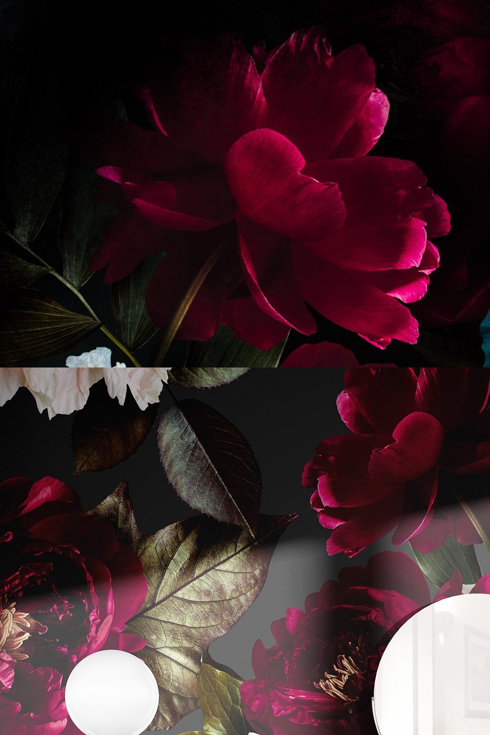 Raspberry Floral Clip Art Collection pinterest preview image.