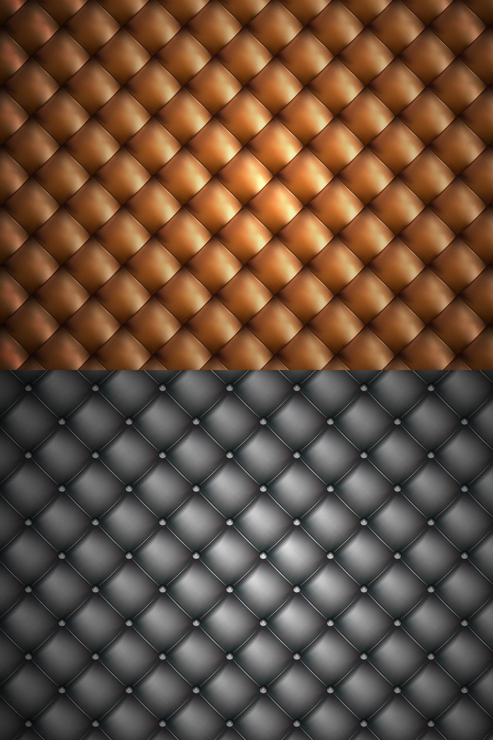 Realistic Vector Leather Textures. pinterest preview image.