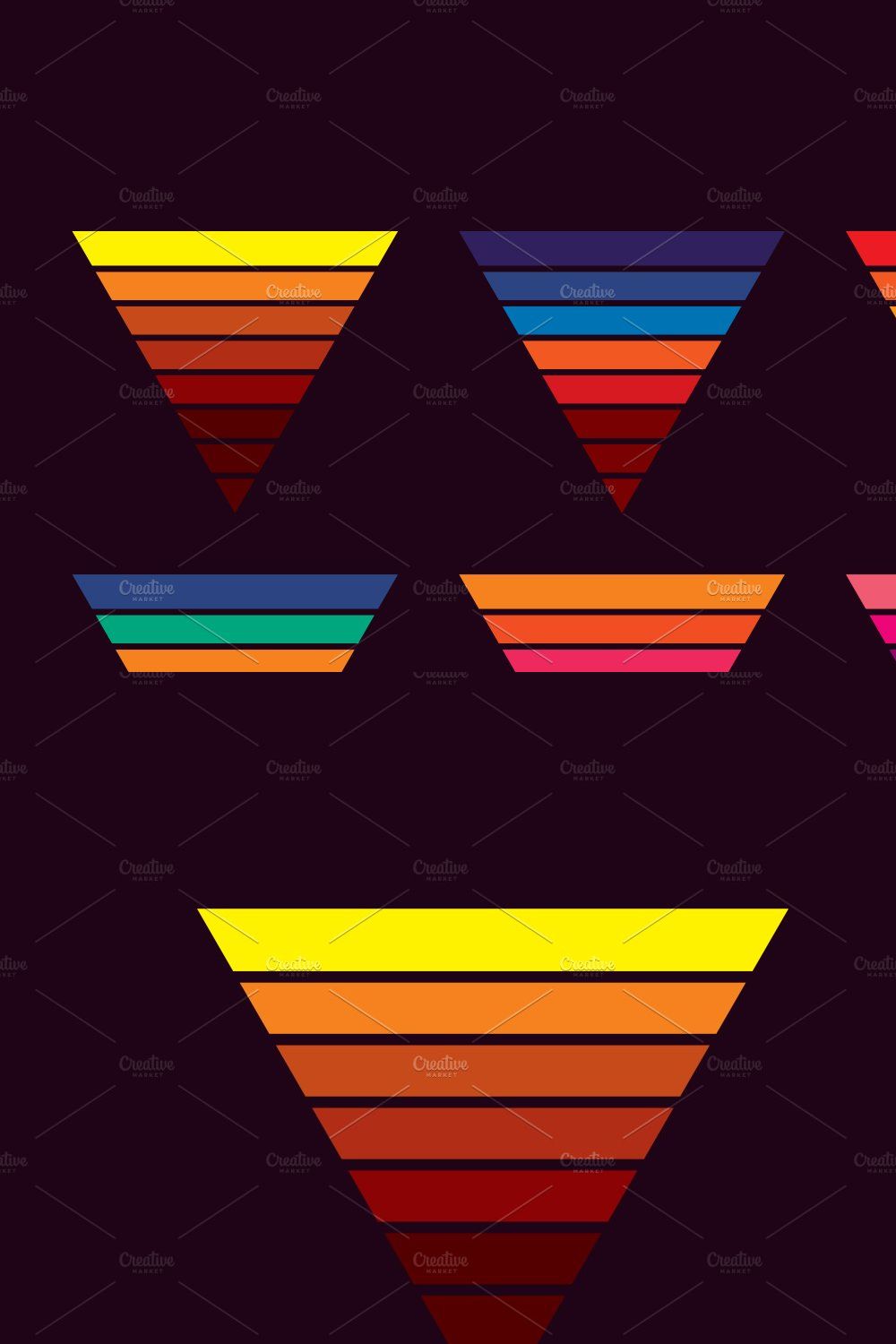 RETRO SUNSET COLLECTION pinterest preview image.