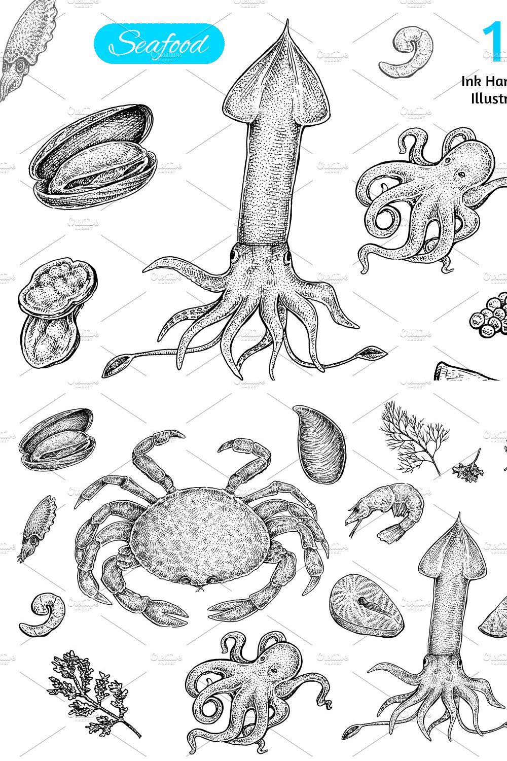 Seafood Collection pinterest preview image.