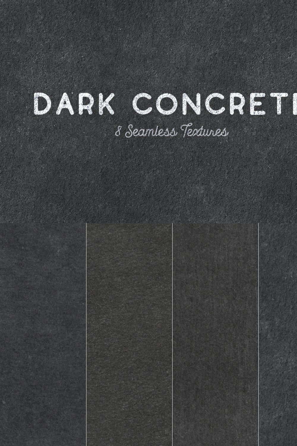 Seamless Dark Concrete Textures pinterest preview image.