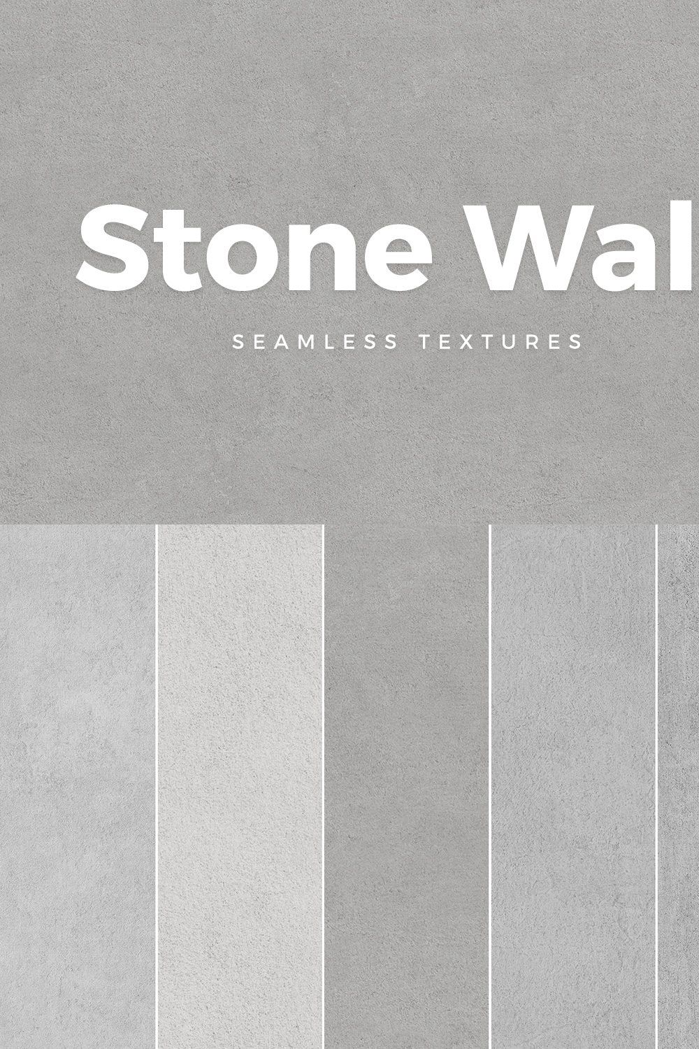 Seamless Stone Wall Textures pinterest preview image.