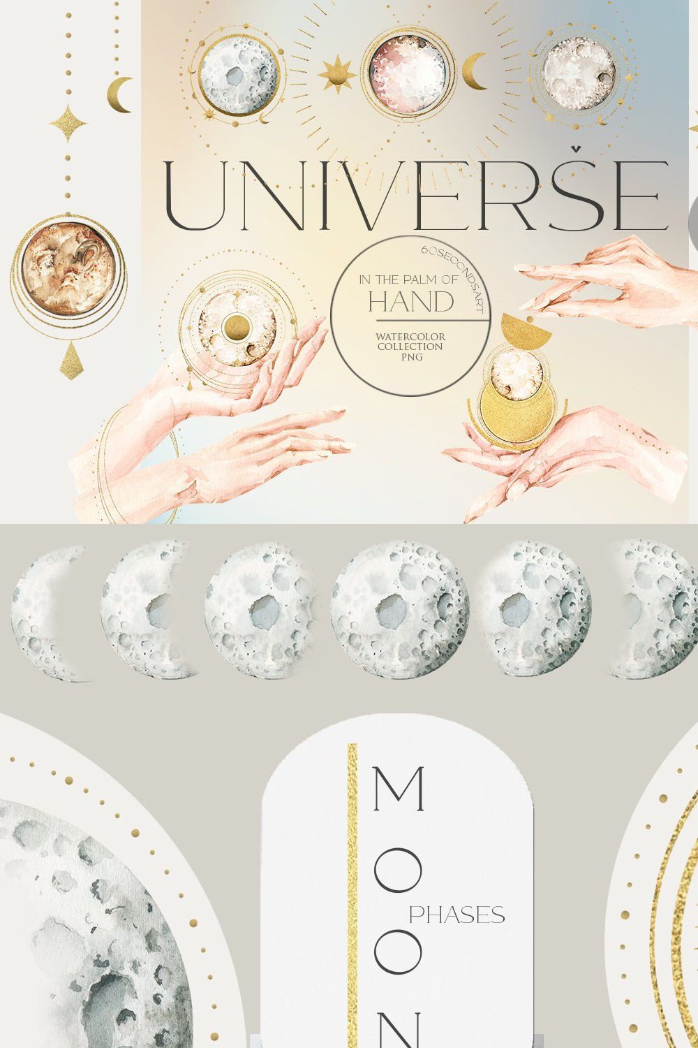 Сelestial mystery cosmos hands pinterest preview image.