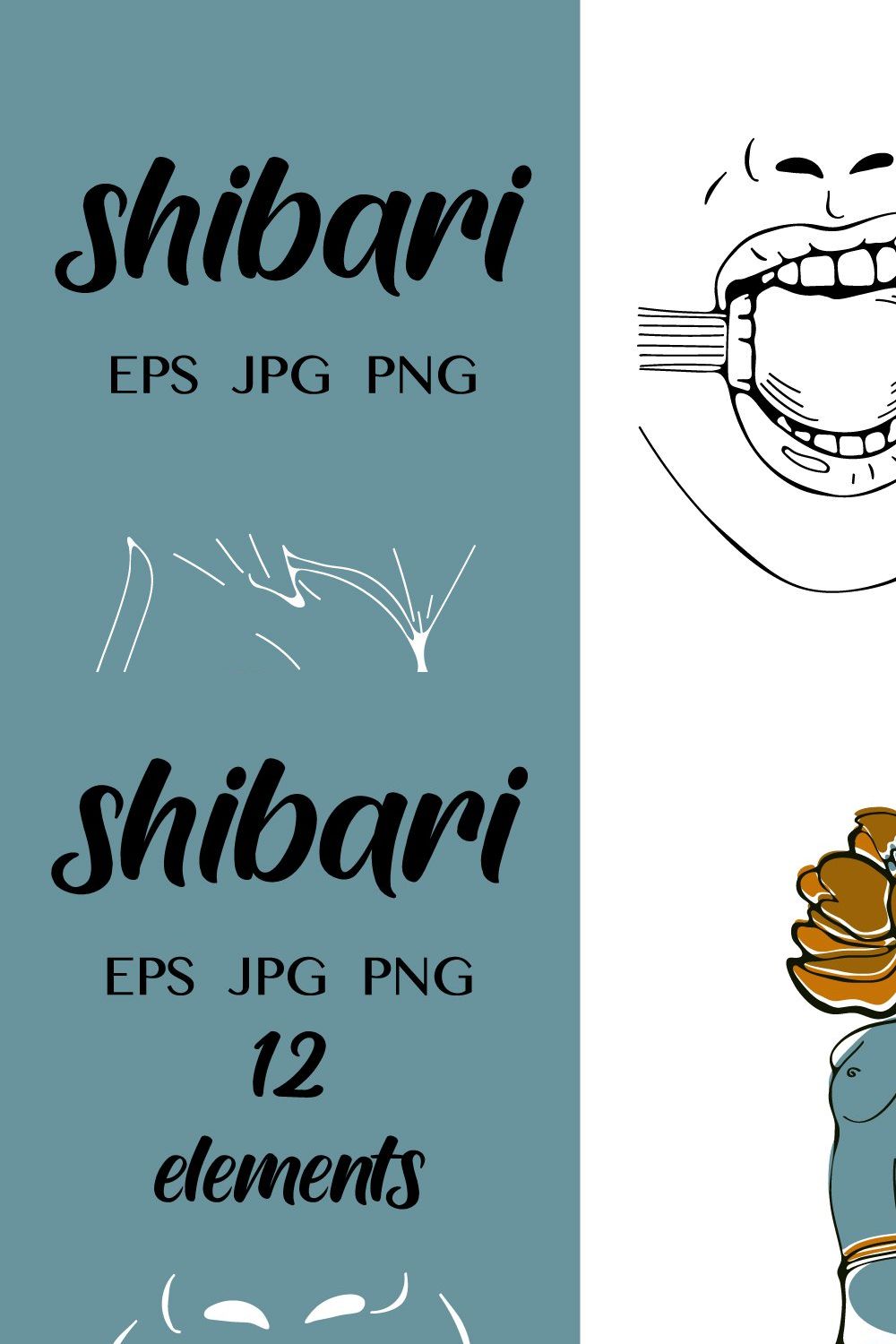 Shibari pinterest preview image.