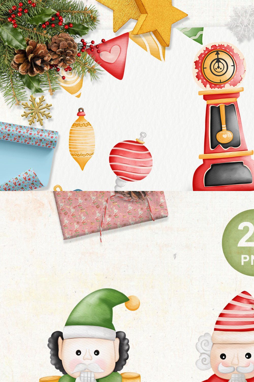 Soldier Nutcracker Christmas Set pinterest preview image.