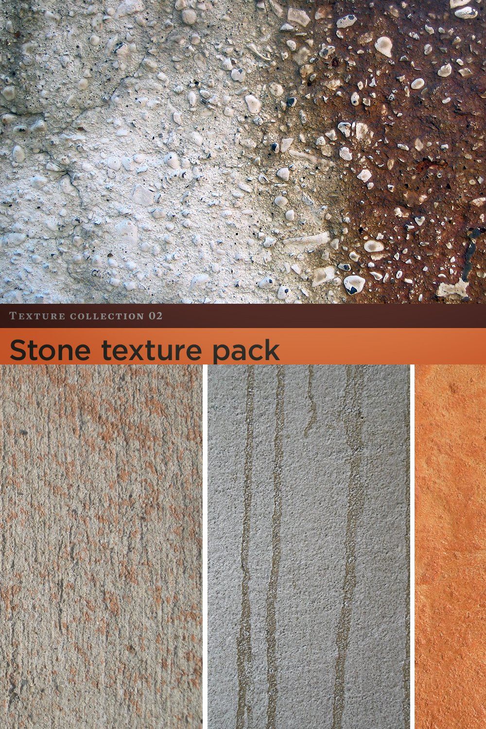 Stone Texture Pack pinterest preview image.