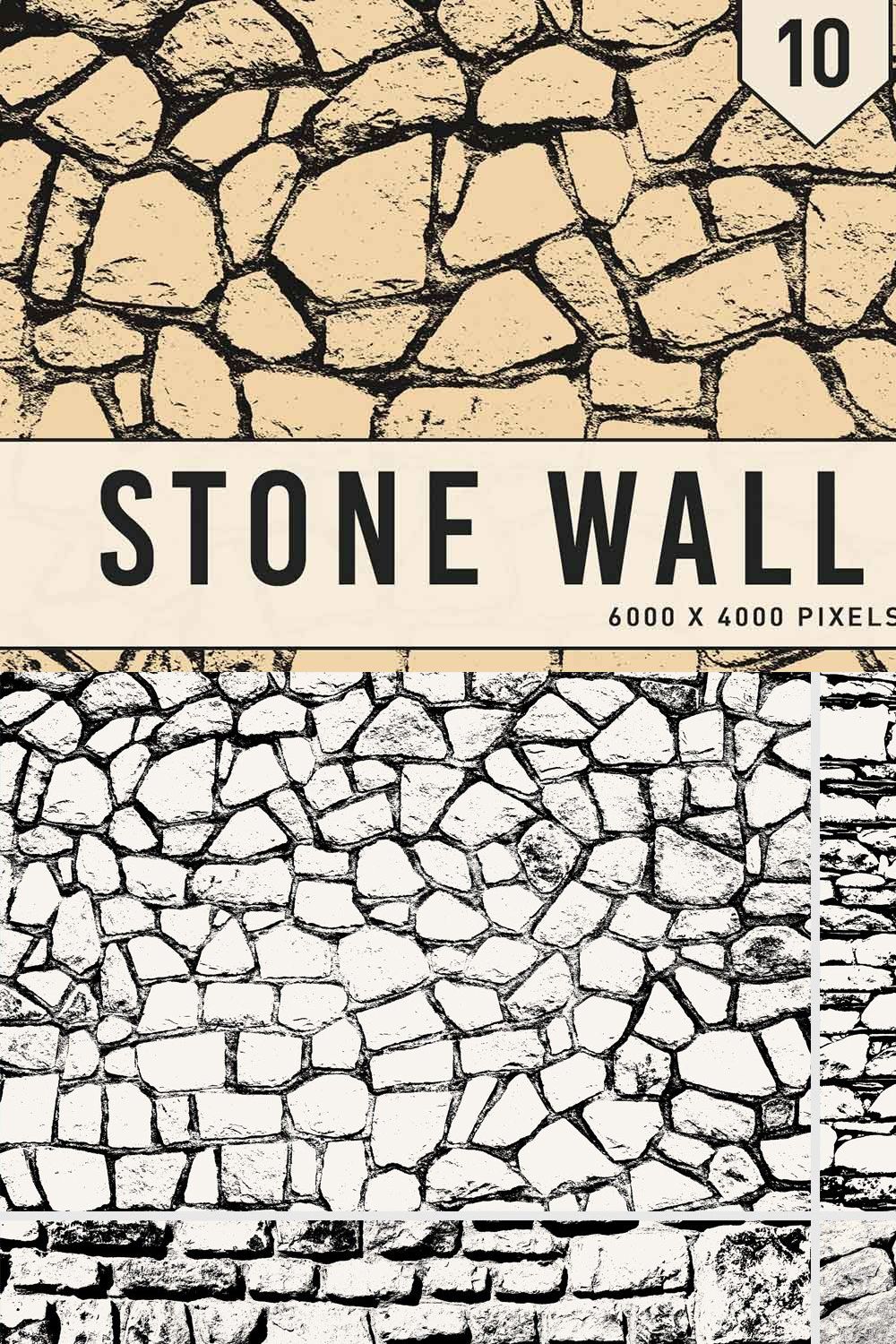 Stone Wall Textures pinterest preview image.