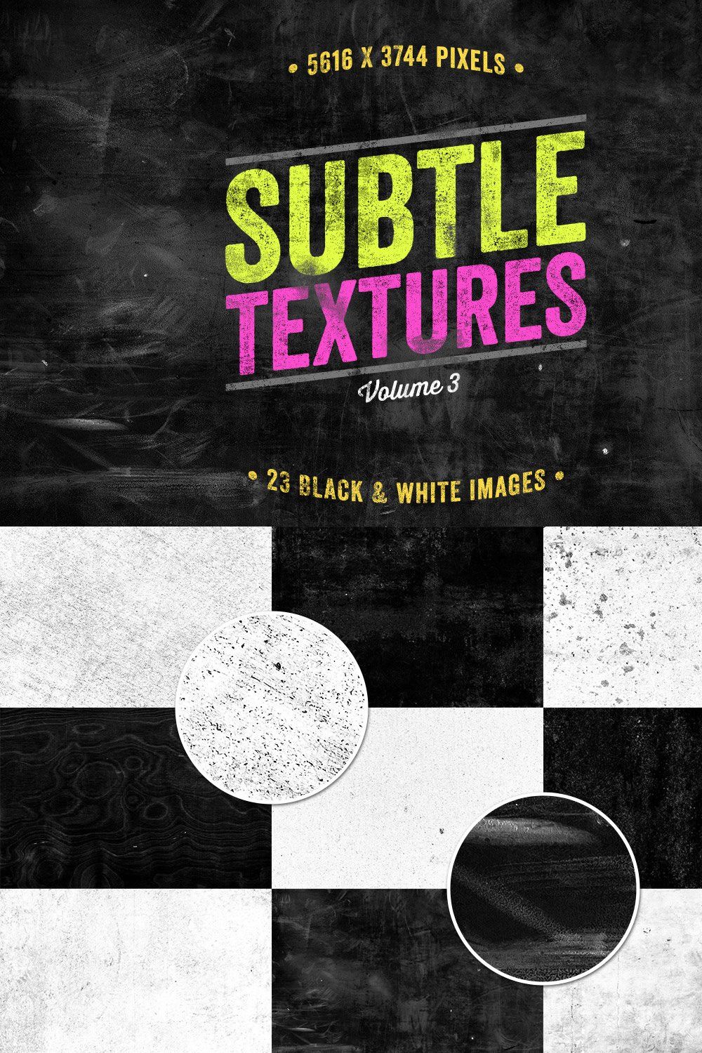 Subtle Textures Pack Volume 3 pinterest preview image.