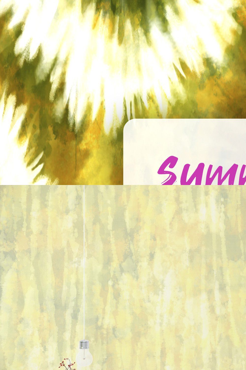 Summer Seamless Digital Tie-Dye V-02 pinterest preview image.