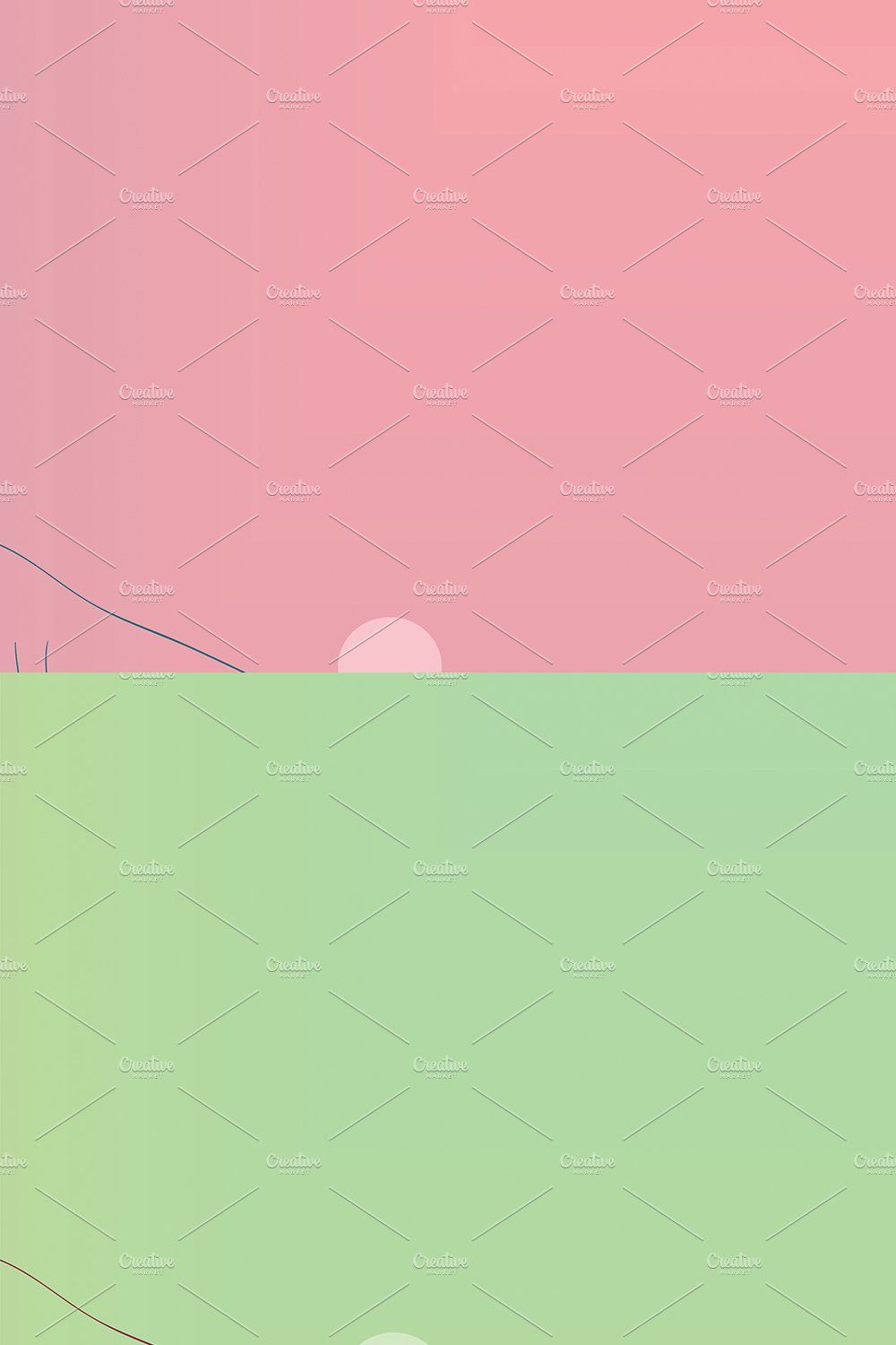 Sunset background pinterest preview image.