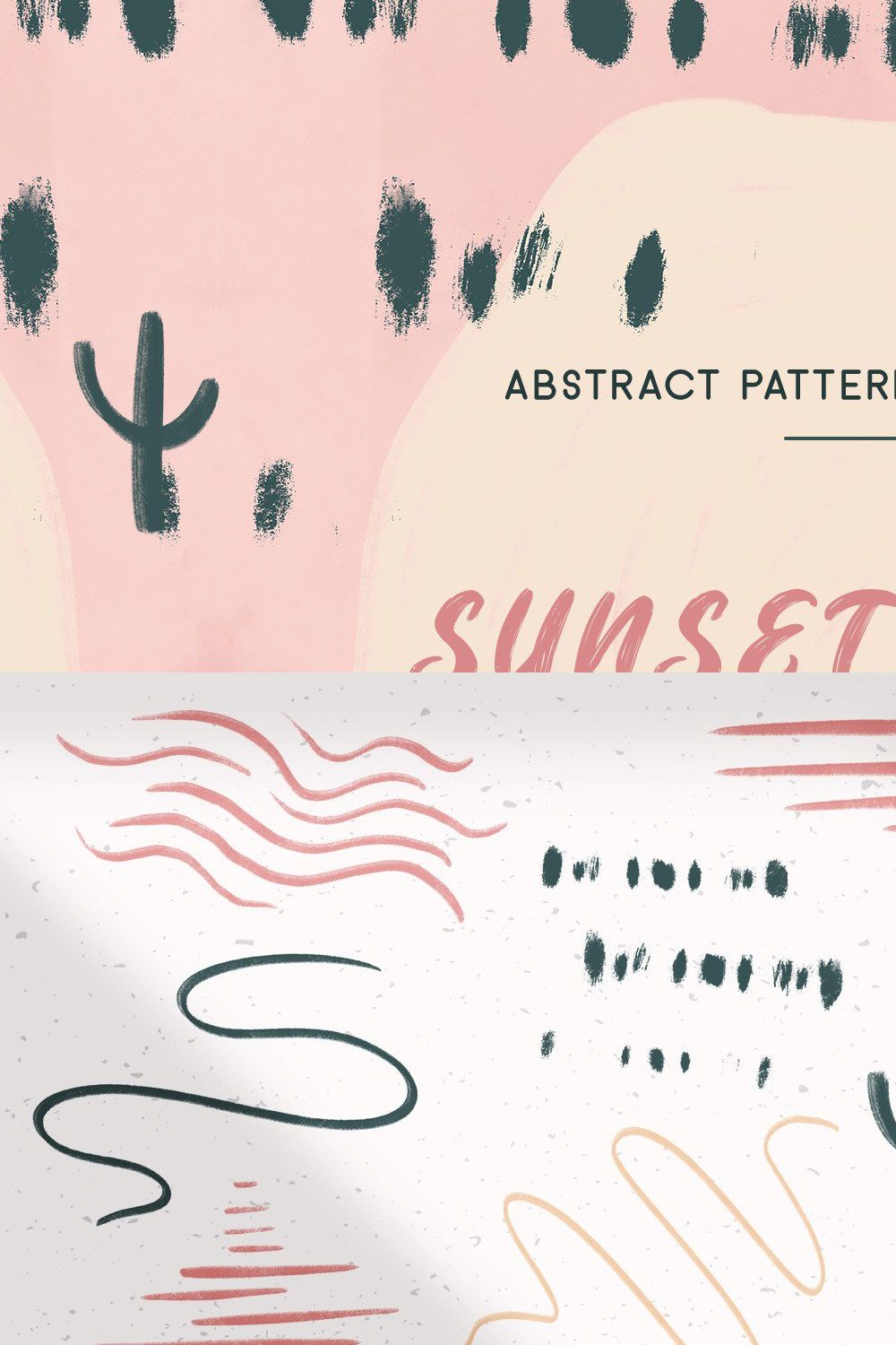 Sunset Desert Graphics pinterest preview image.