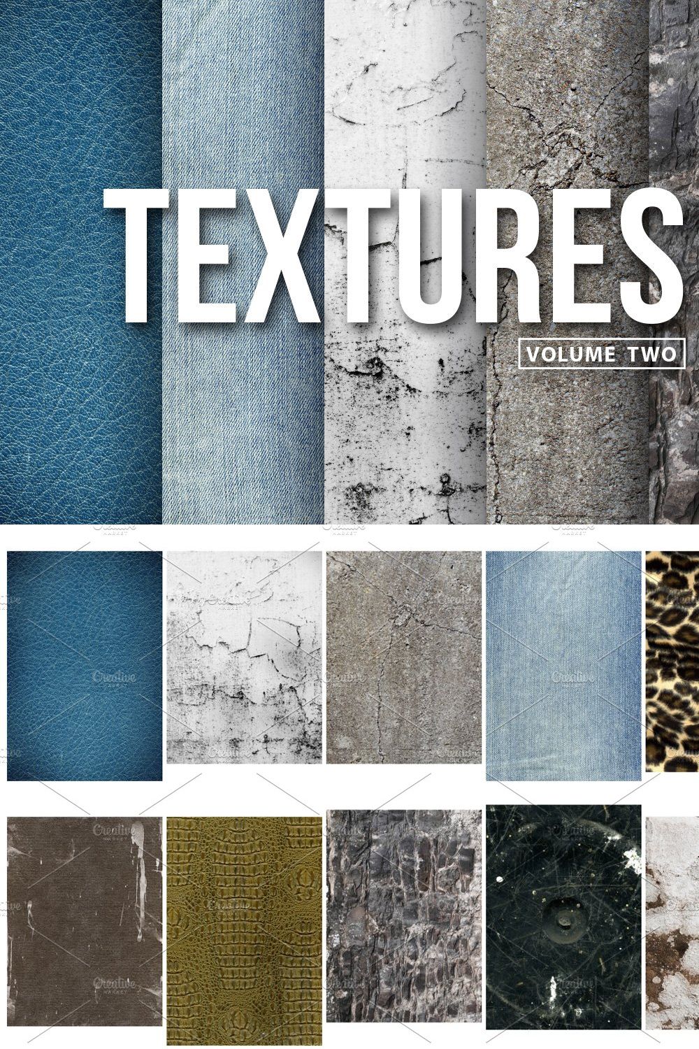 Textures - Volume Two pinterest preview image.