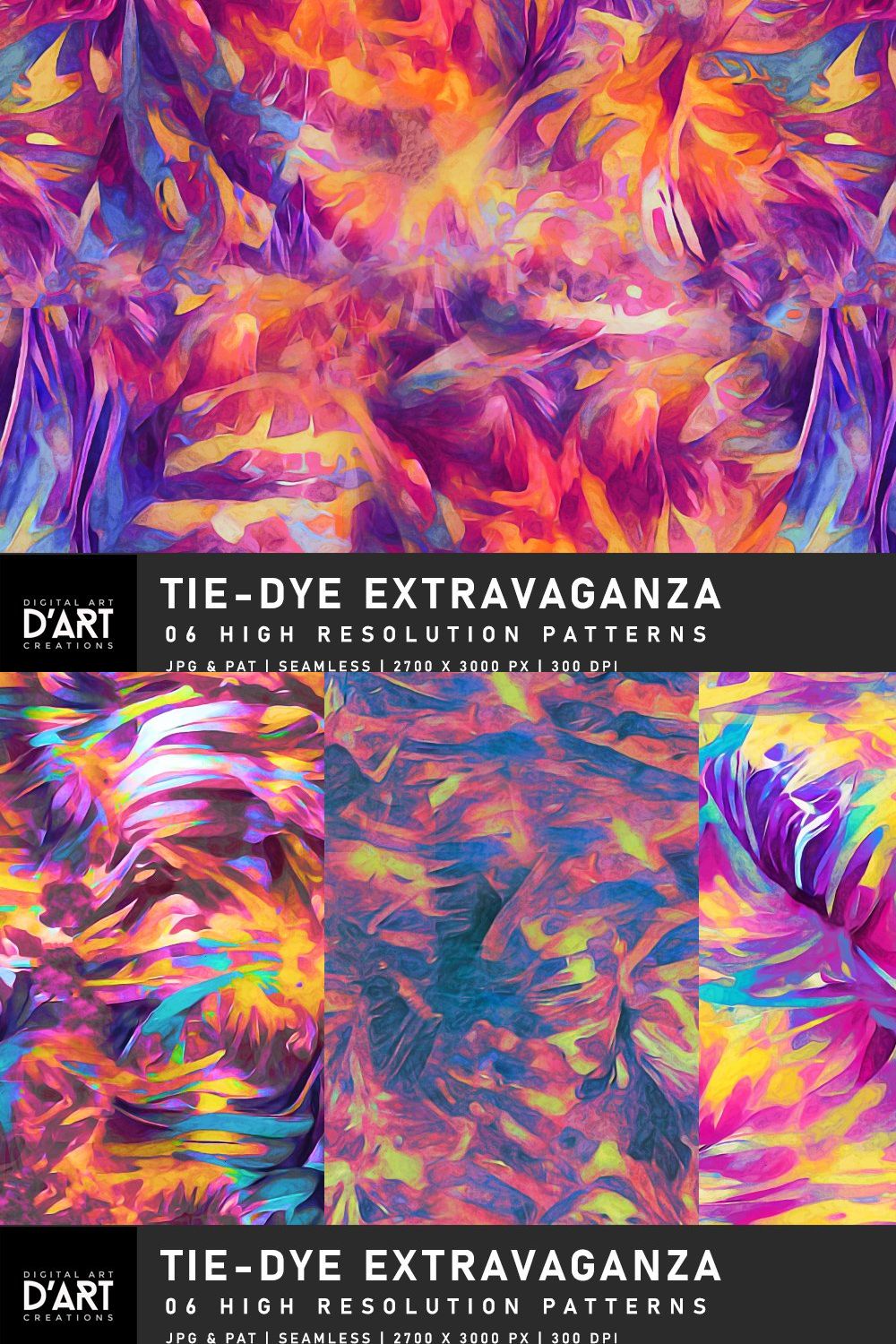 Tie-Dye Extravaganza pinterest preview image.