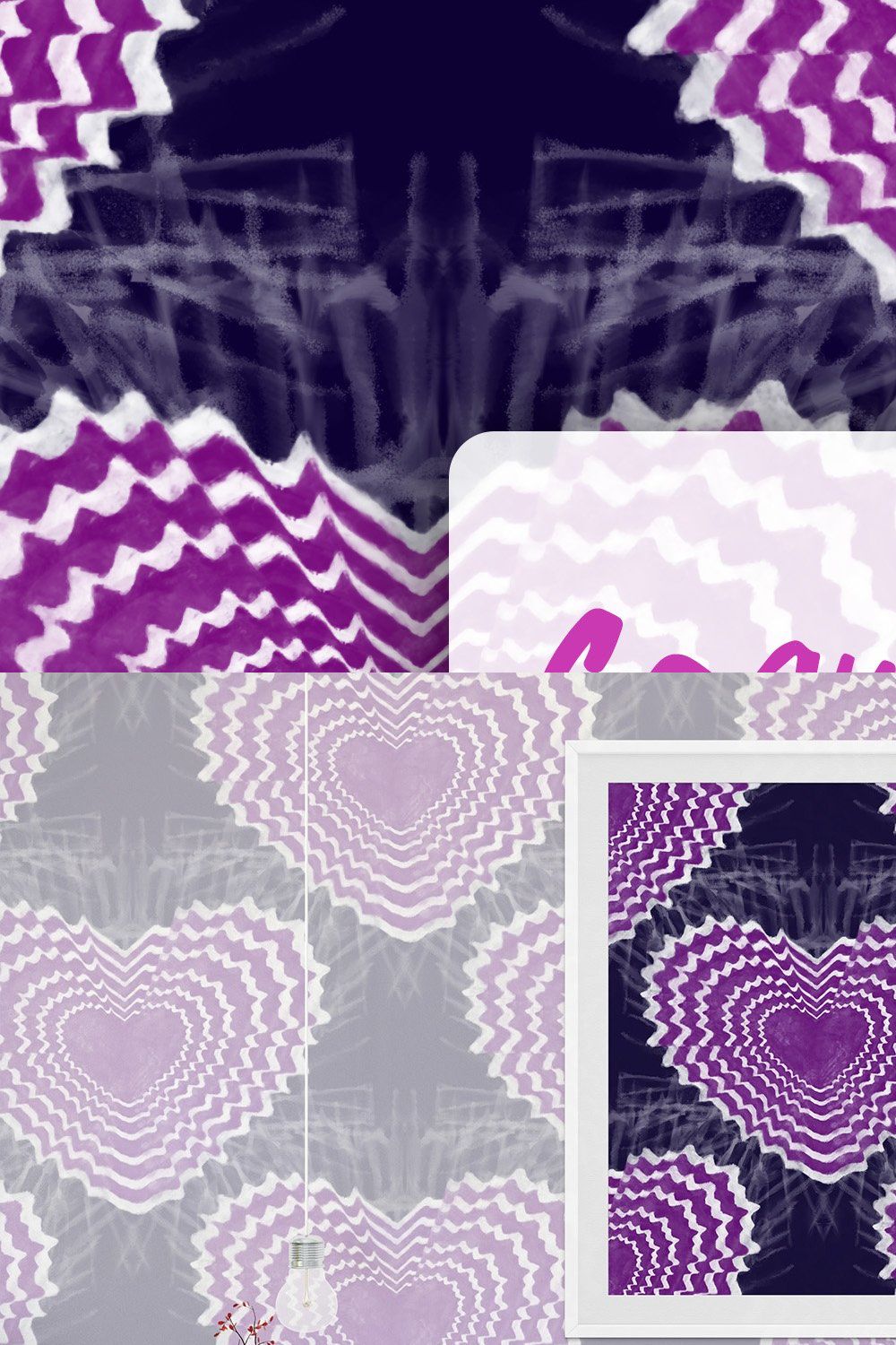 Tie Dye Seamless Patterns Vol- 02 pinterest preview image.