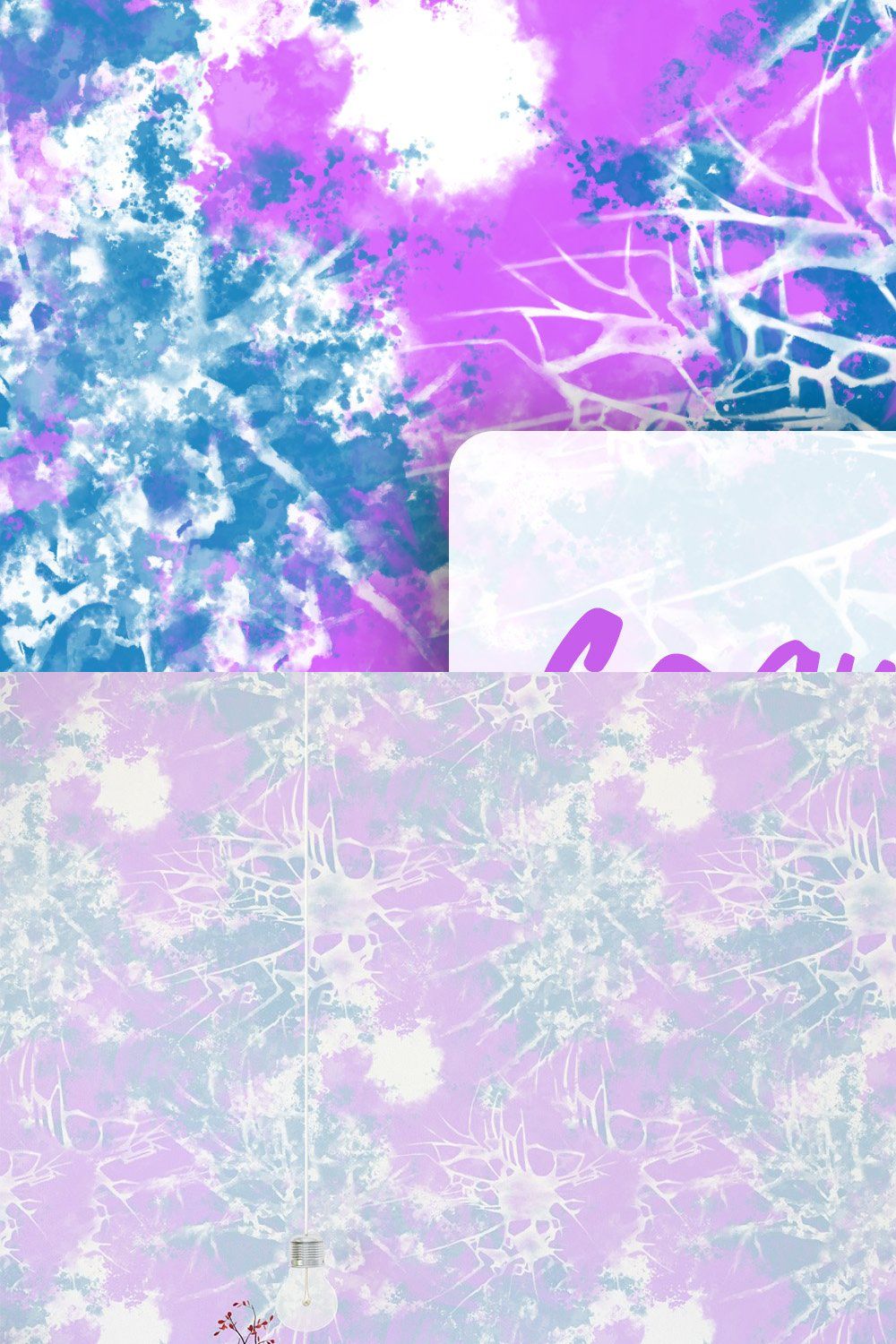 Tie Dye Seamless Patterns Vol- 03 pinterest preview image.