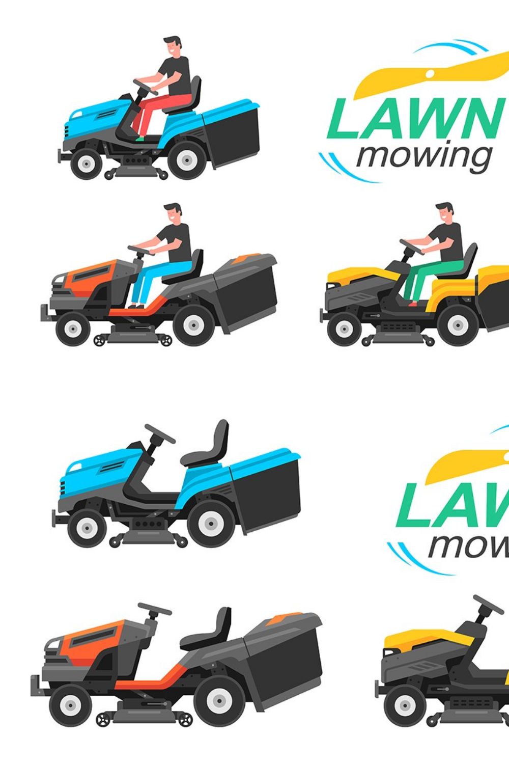 Tractor lawn mower pinterest preview image.
