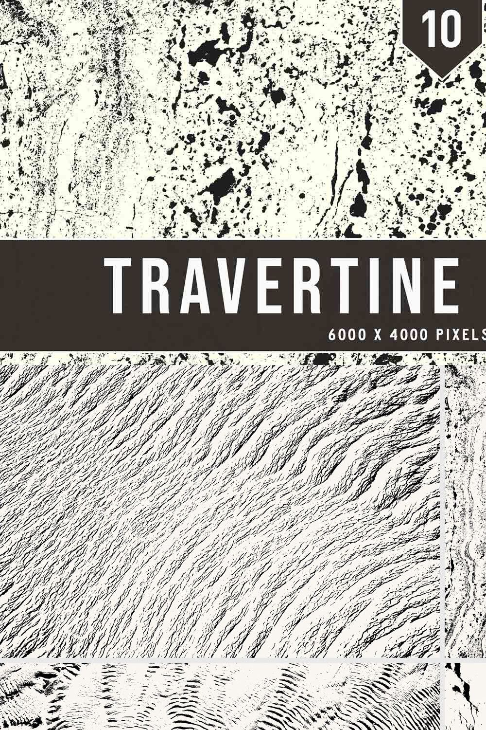 Travertine Textures pinterest preview image.