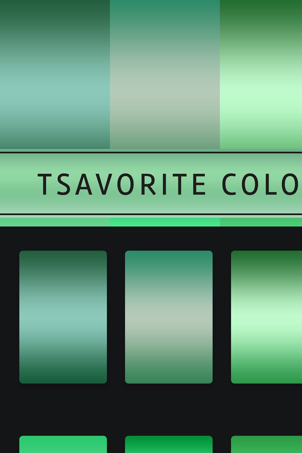 Tsavorite Color Gradients pinterest preview image.