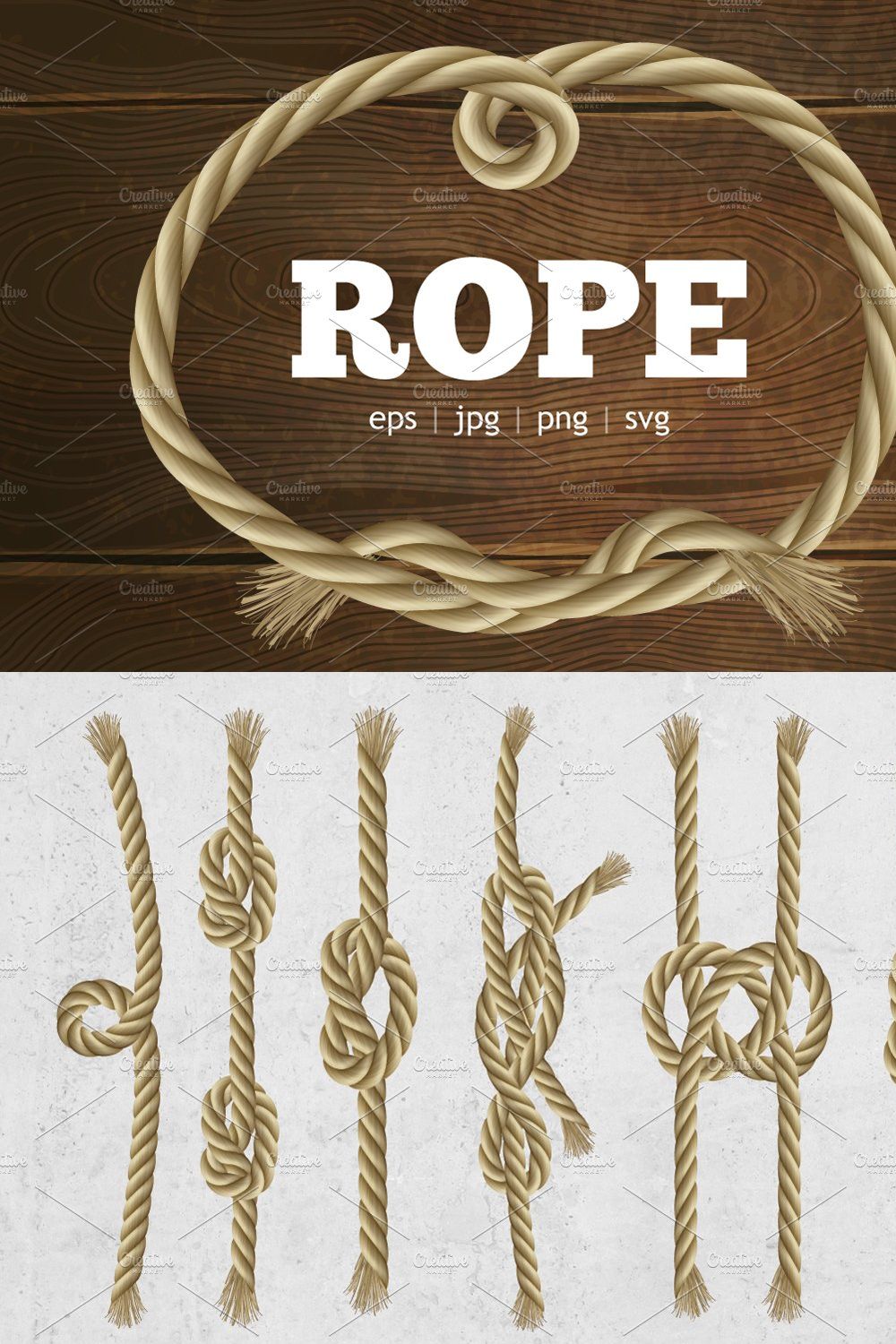 Twisted ropes loops and pattern pinterest preview image.