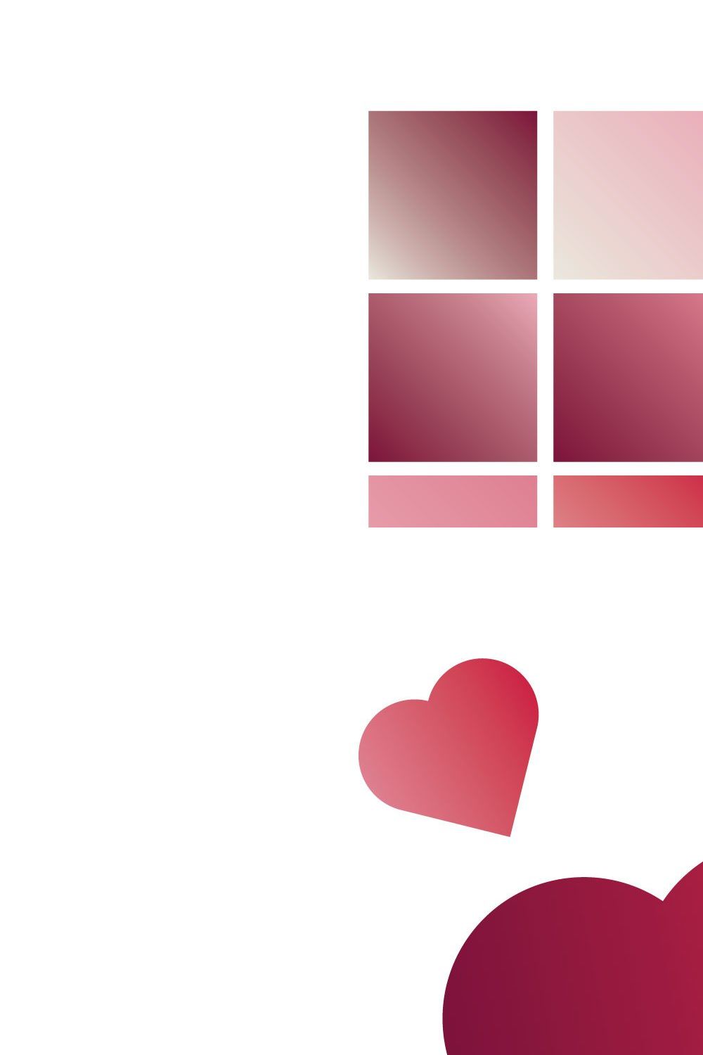 Valentine's Day Gradients pinterest preview image.