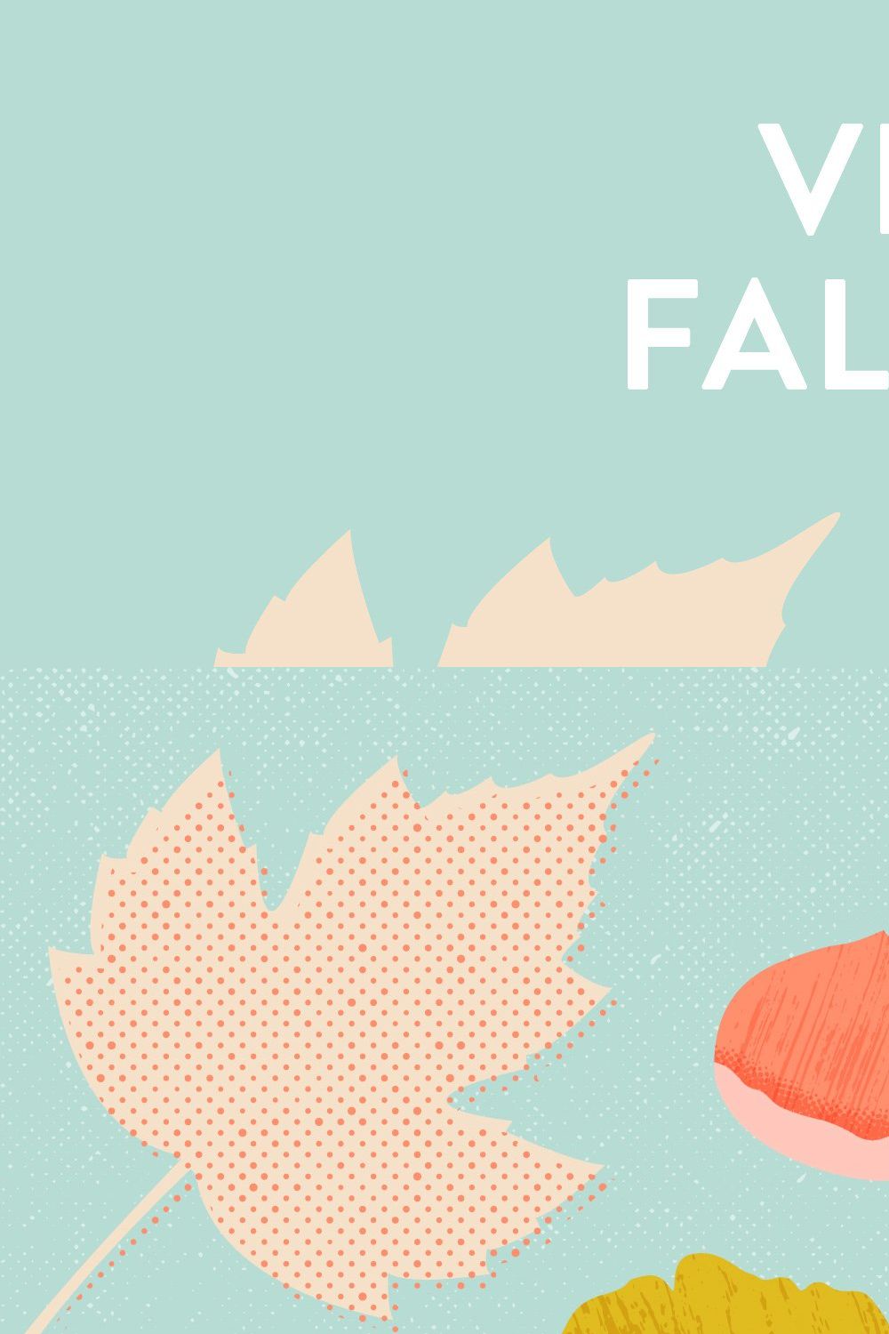 Vector Fall Flora pinterest preview image.
