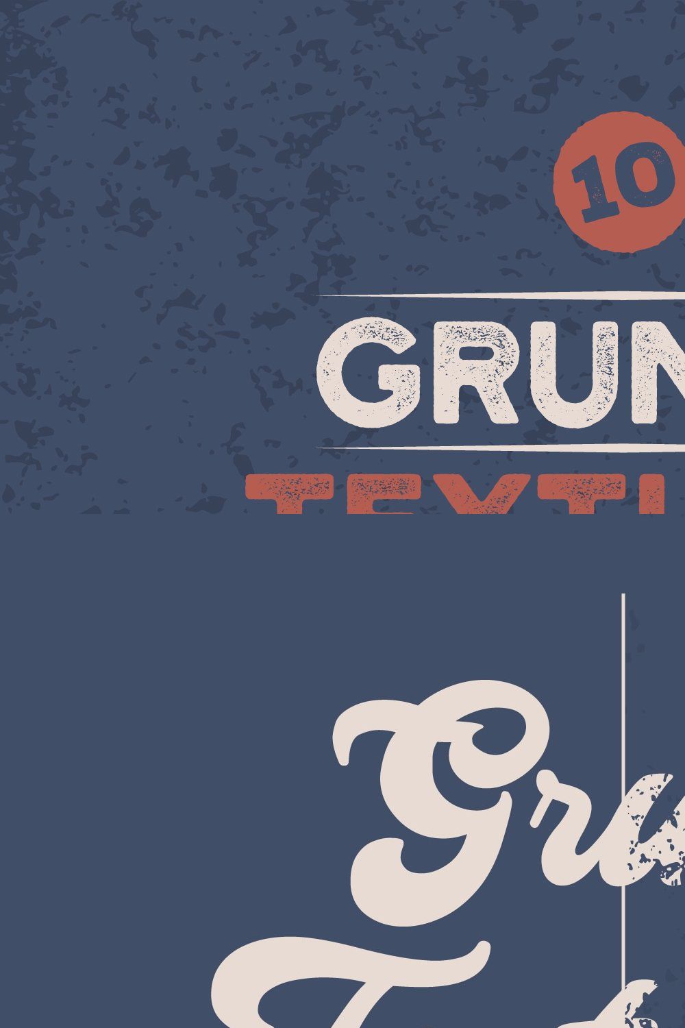 Vector Grunge Textures Vol. 2 pinterest preview image.