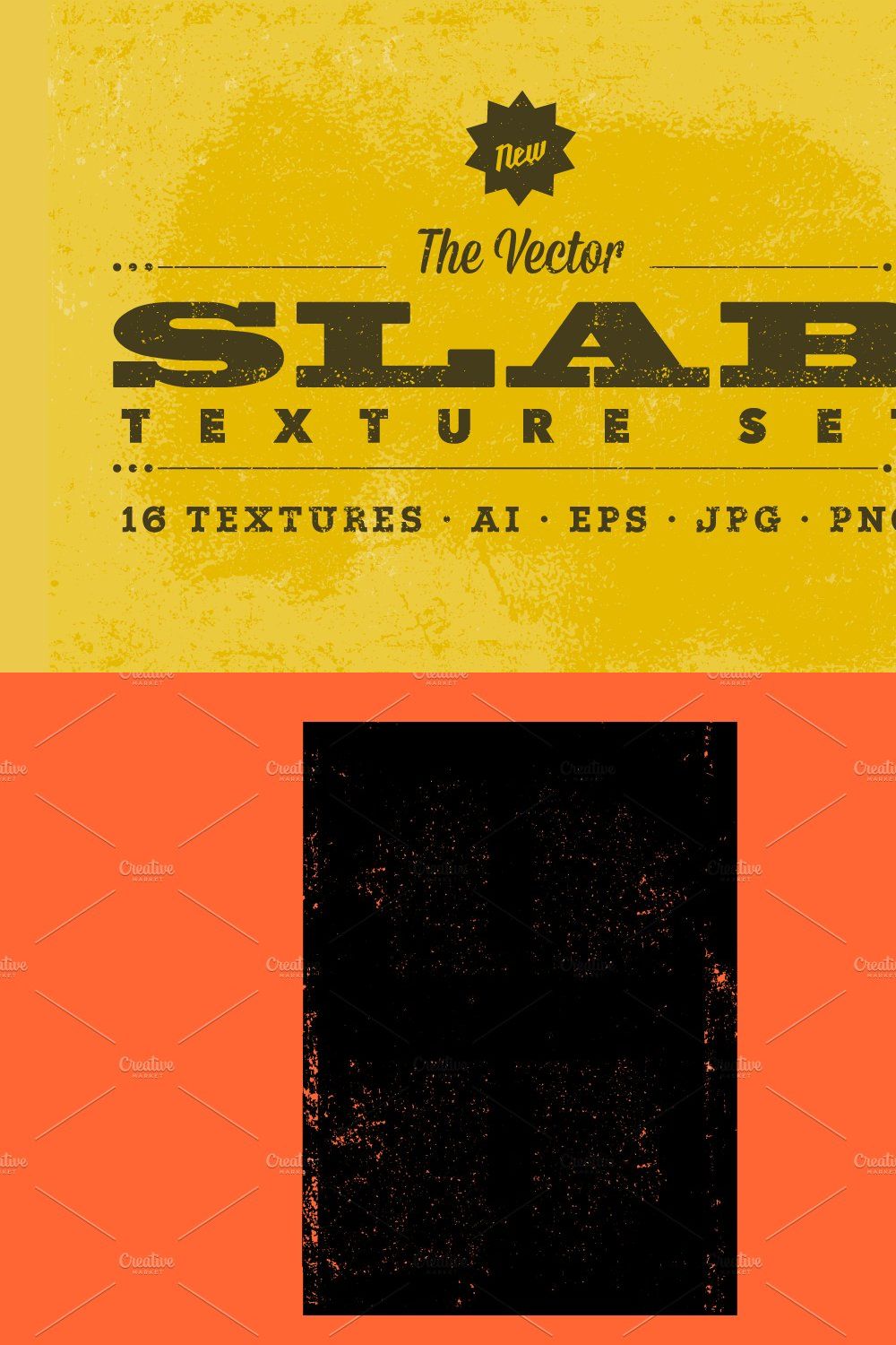 Vector Slab Texture Set pinterest preview image.