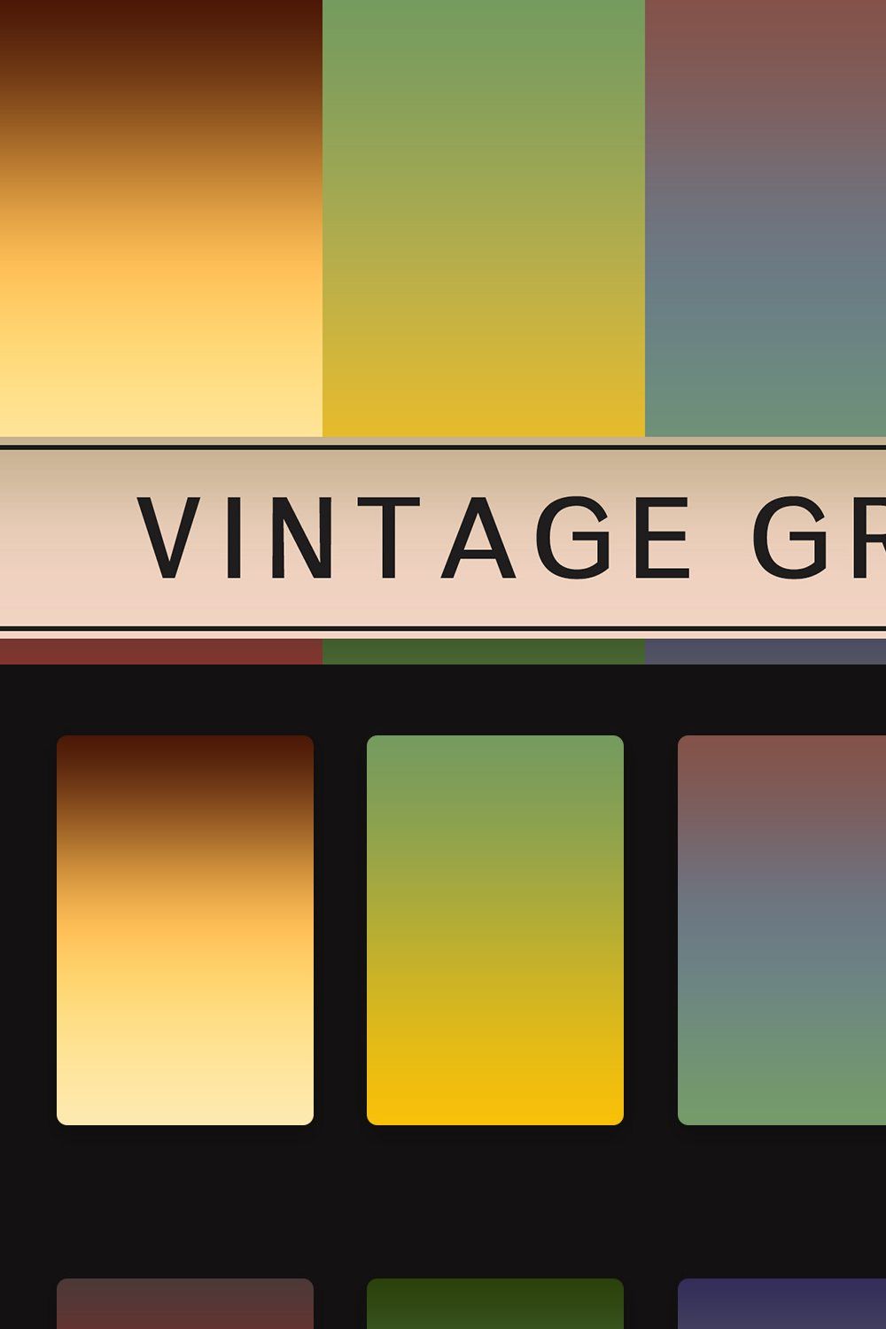 Vintage Gradients pinterest preview image.